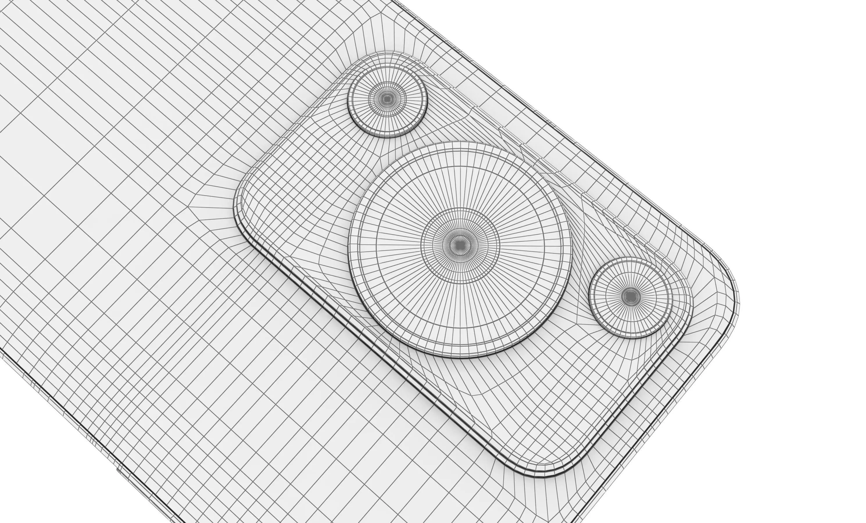 Huawei Enjoy 70S Ice blue High Poly 3D model_22