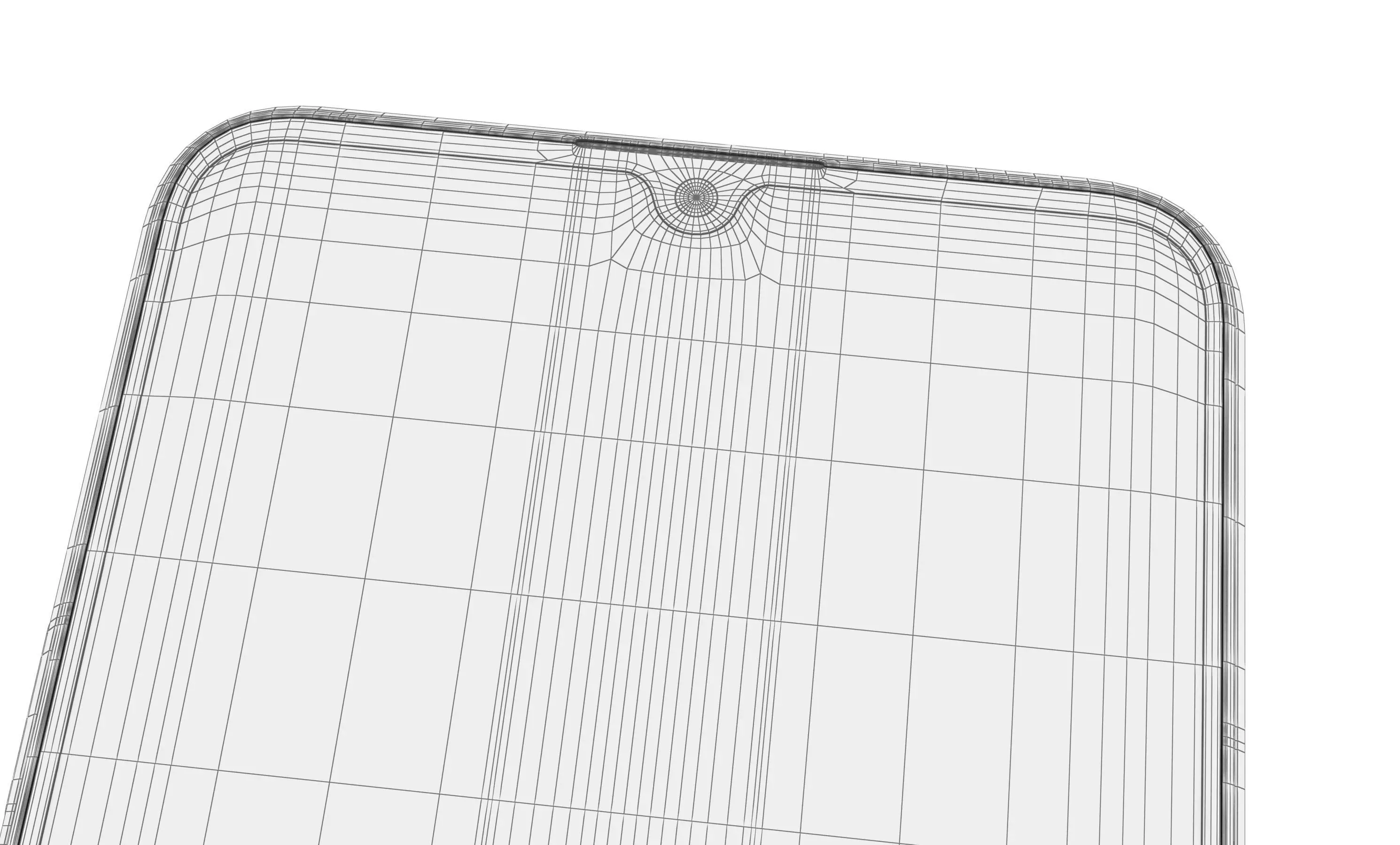 Huawei Enjoy 70S Ice blue High Poly 3D model_18