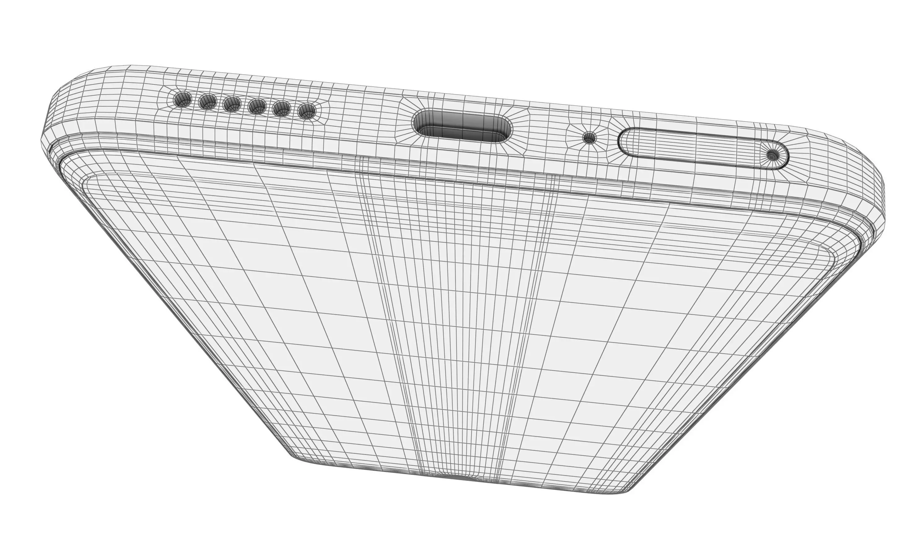 Huawei Enjoy 70S Ice blue High Poly 3D model_15