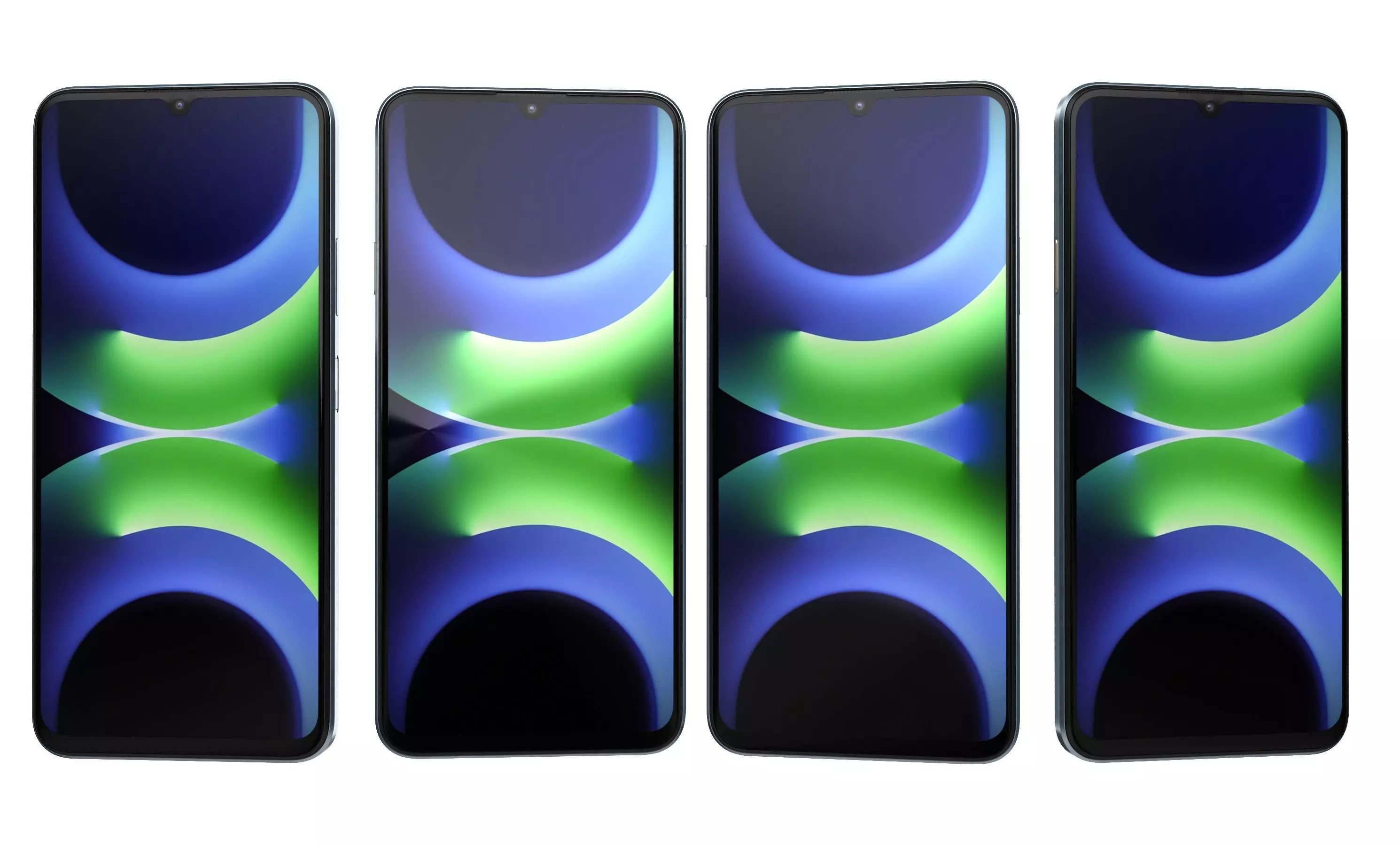 Huawei Enjoy 70S Ice blue High Poly 3D model_29