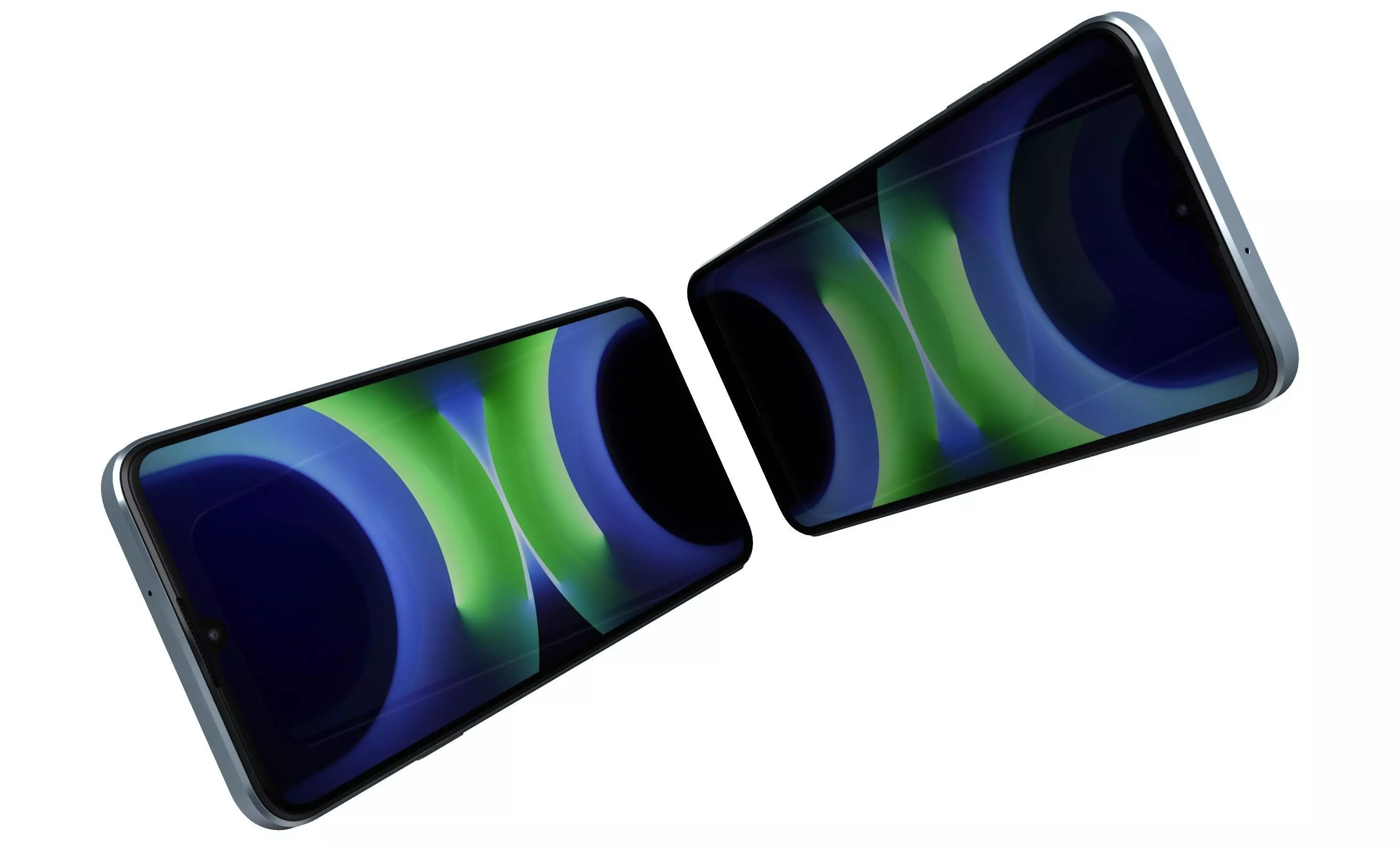 Huawei Enjoy 70S Ice blue High Poly 3D model_3