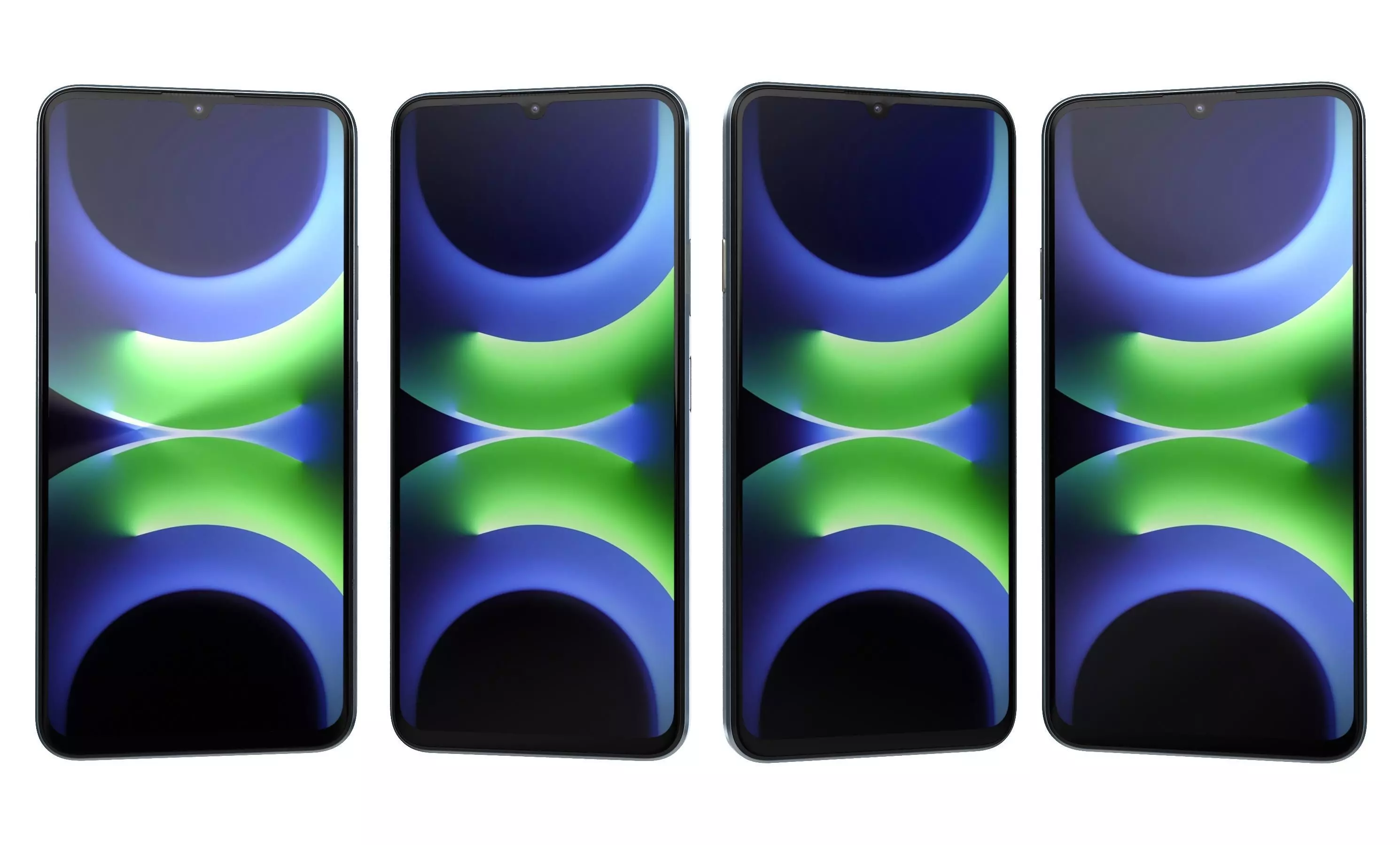 Huawei Enjoy 70S Ice blue High Poly 3D model_10