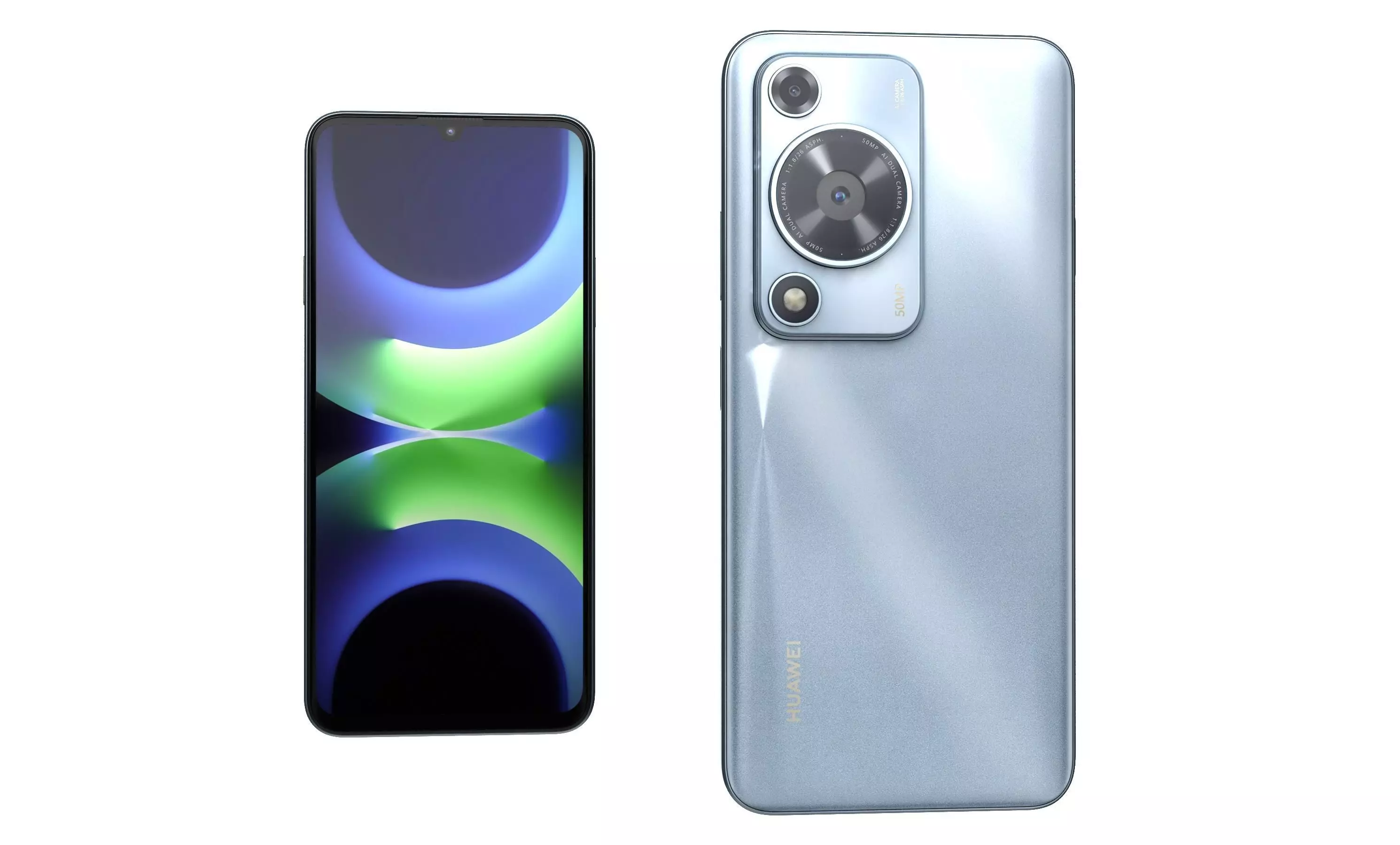 Huawei Enjoy 70S Ice blue High Poly 3D model_1