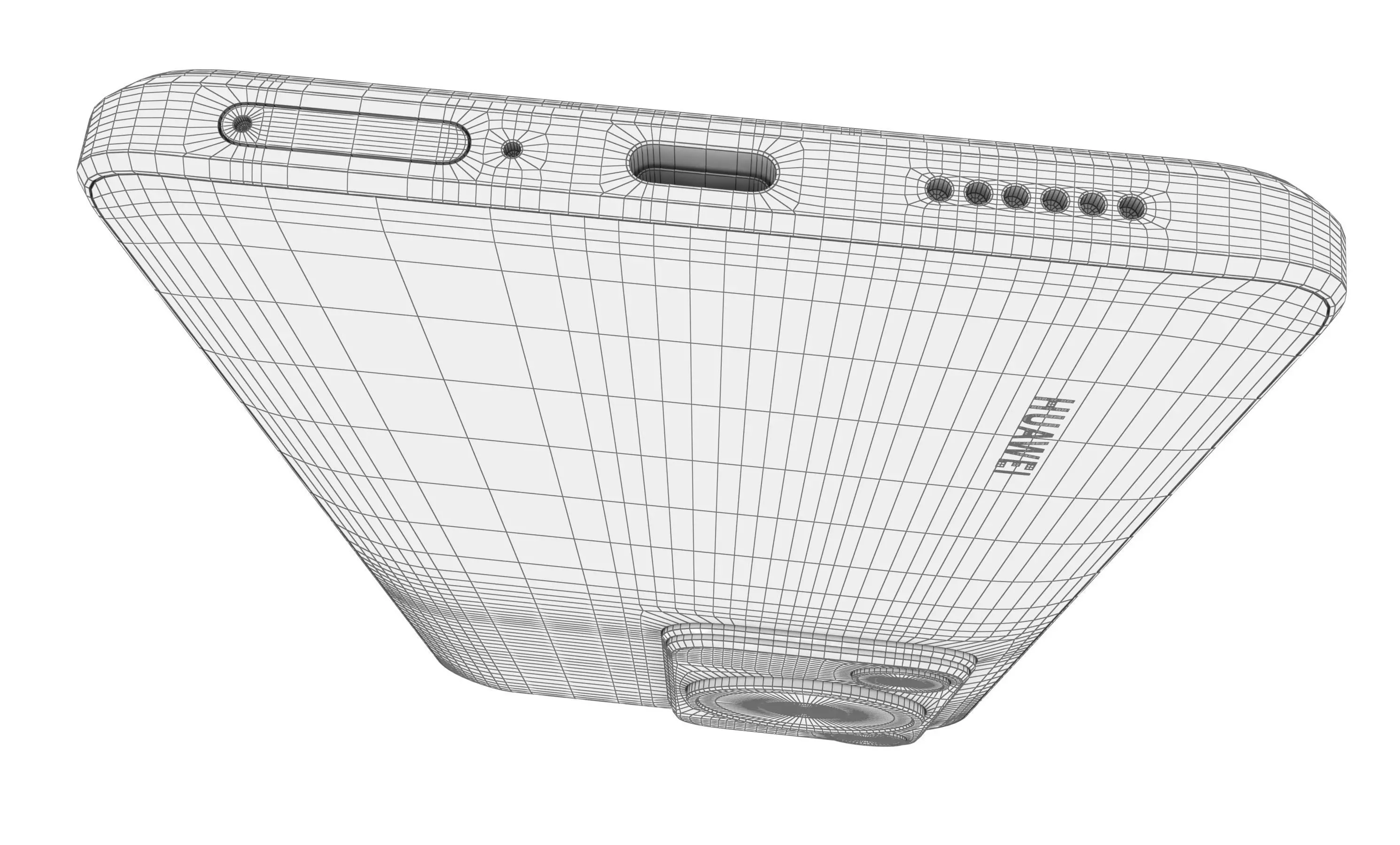 Huawei Enjoy 70S Ice blue High Poly 3D model_16