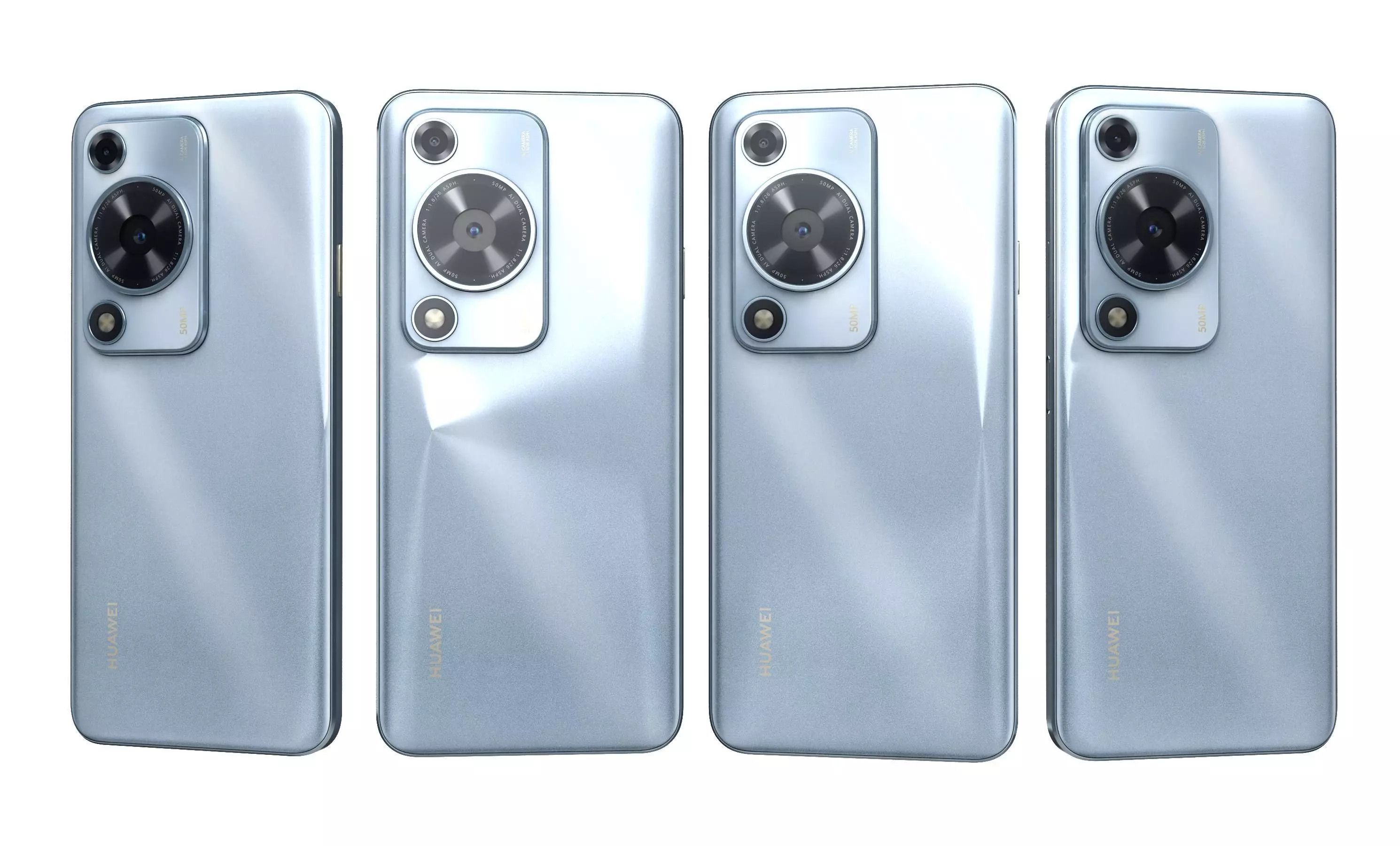 Huawei Enjoy 70S Ice blue High Poly 3D model_27