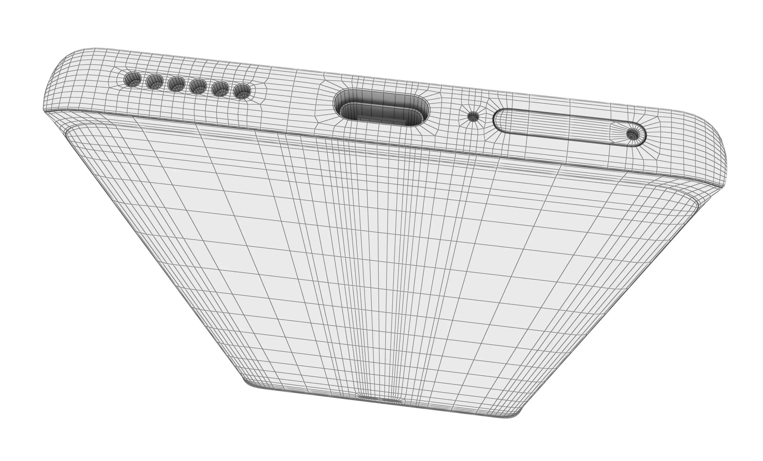 Huawei Enjoy 70X Black High Poly 3D model_30