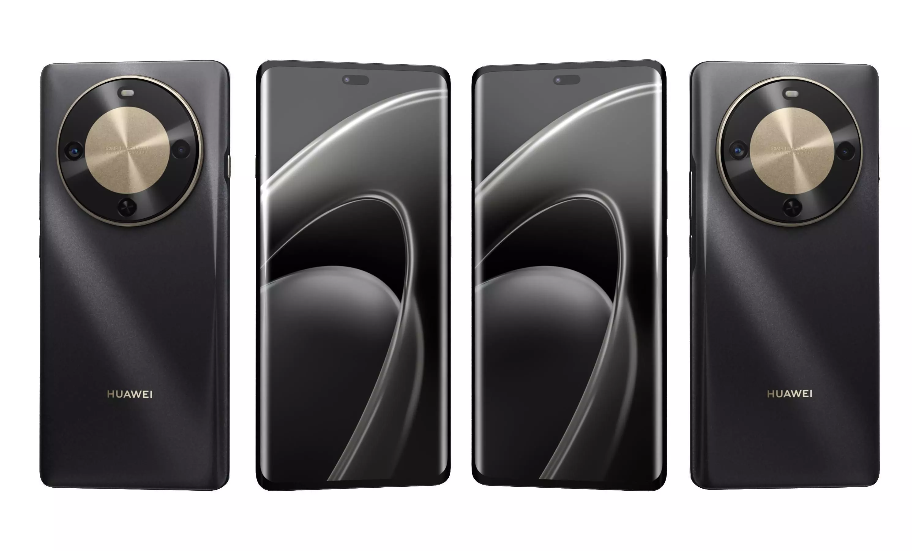 Huawei Enjoy 70X Black High Poly 3D model_5