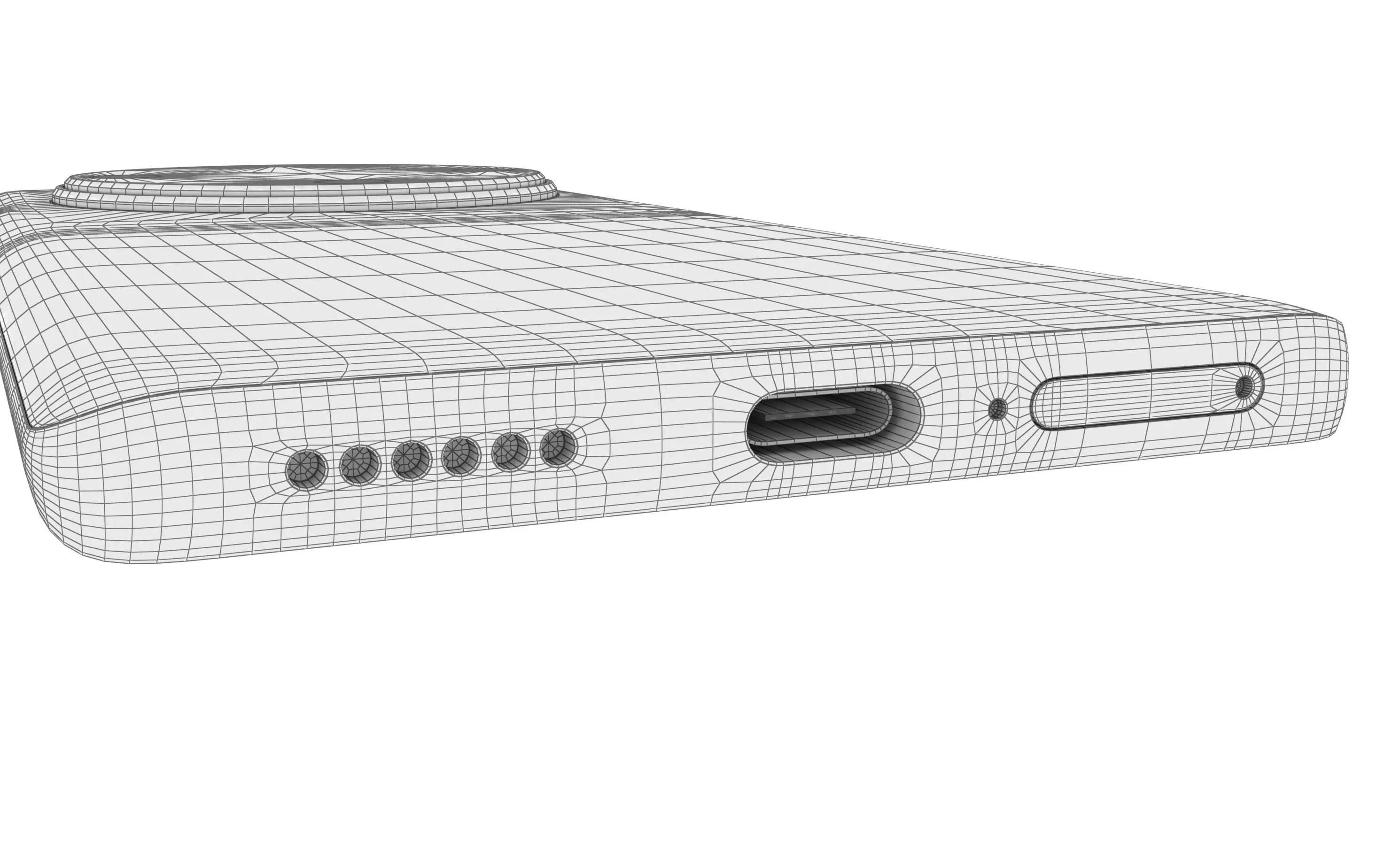 Huawei Enjoy 70X Black High Poly 3D model_27