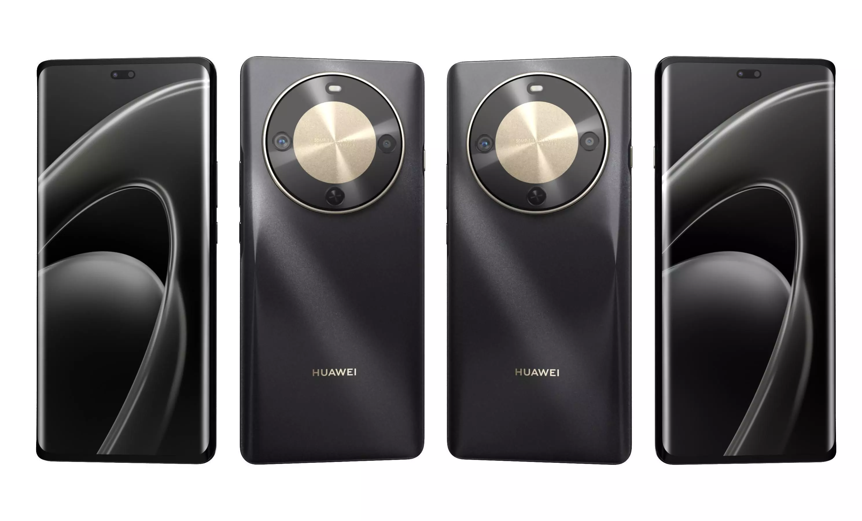 Huawei Enjoy 70X Black High Poly 3D model_4