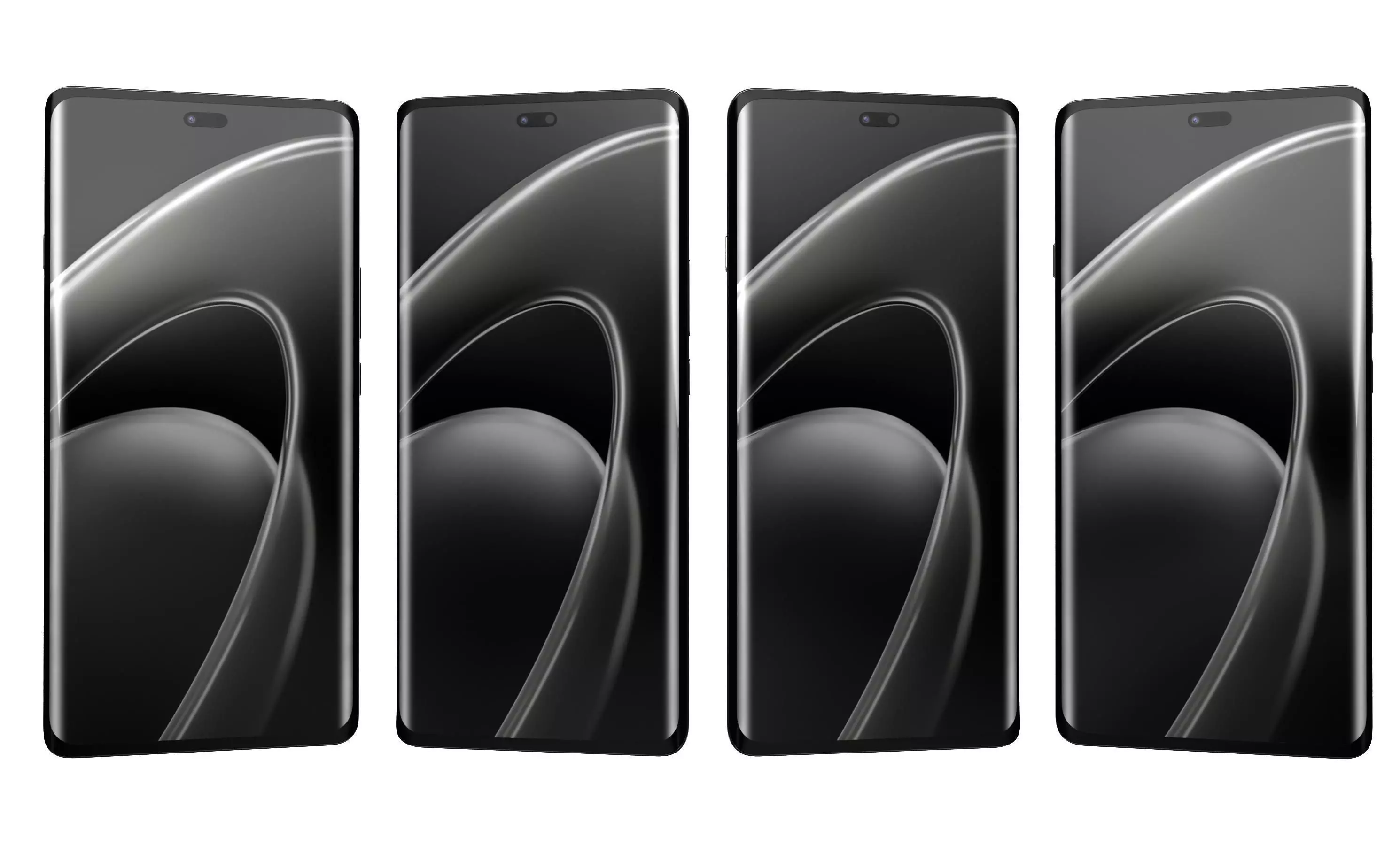 Huawei Enjoy 70X Black High Poly 3D model_3