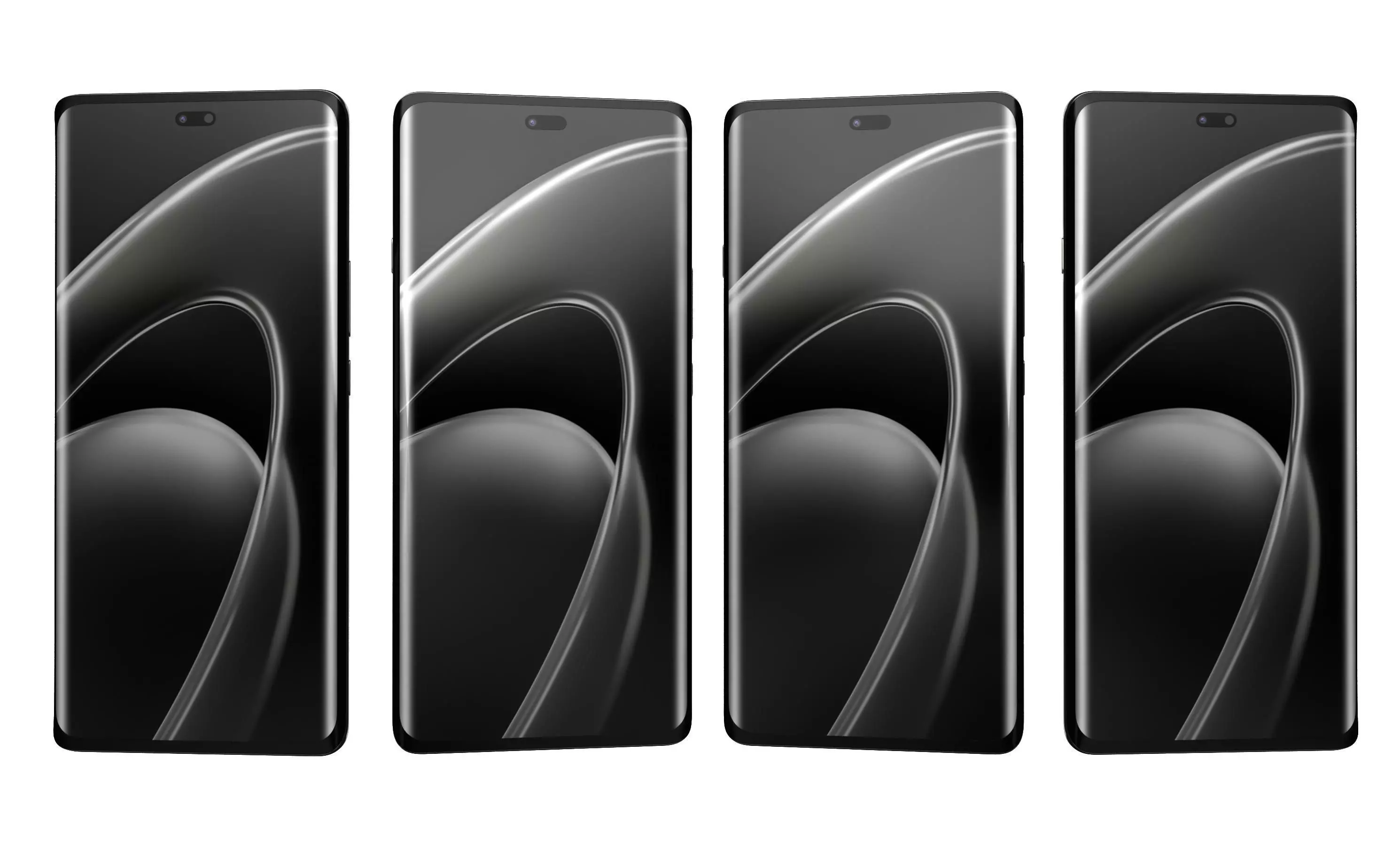 Huawei Enjoy 70X Black High Poly 3D model_1