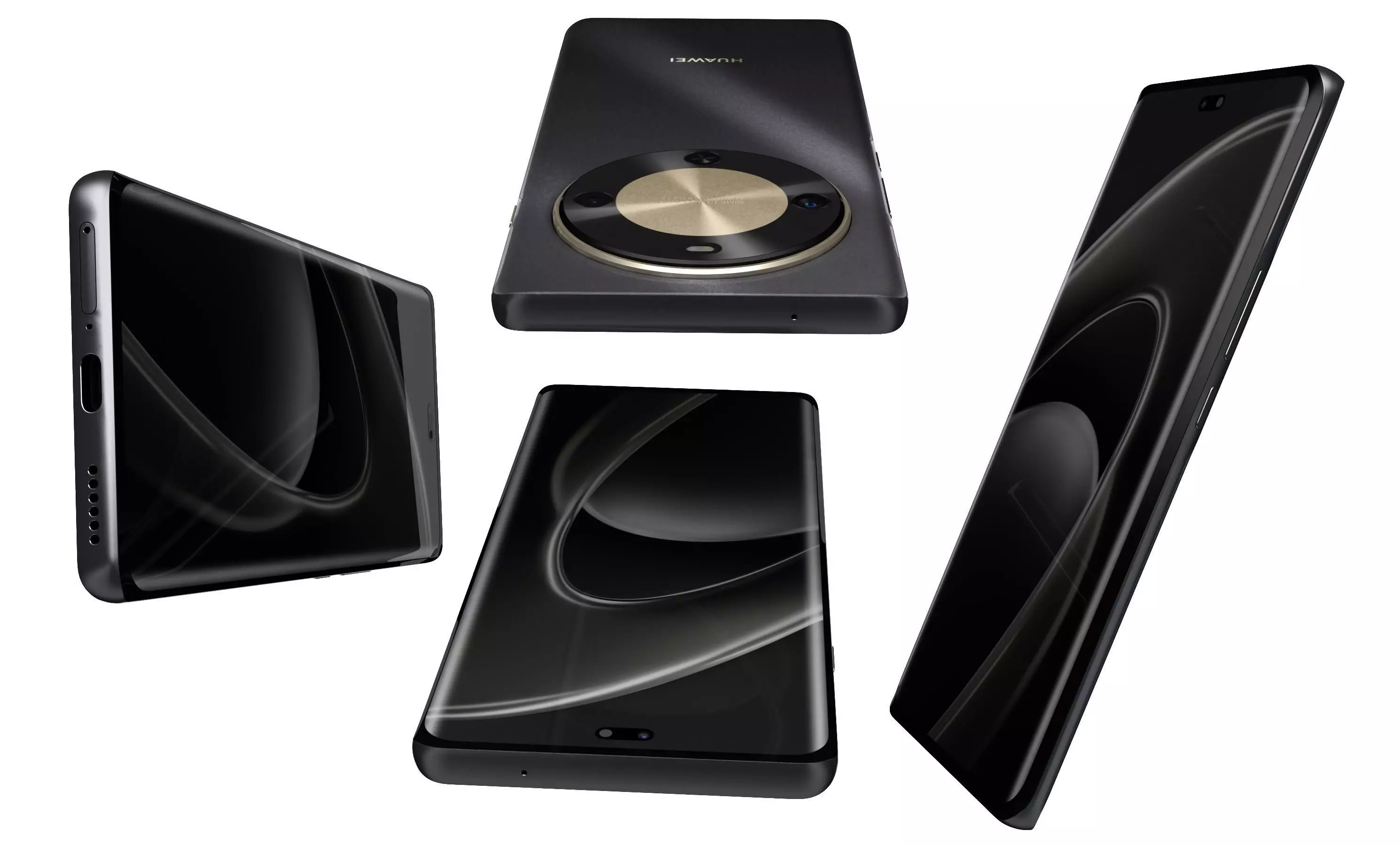 Huawei Enjoy 70X Black High Poly 3D model_14