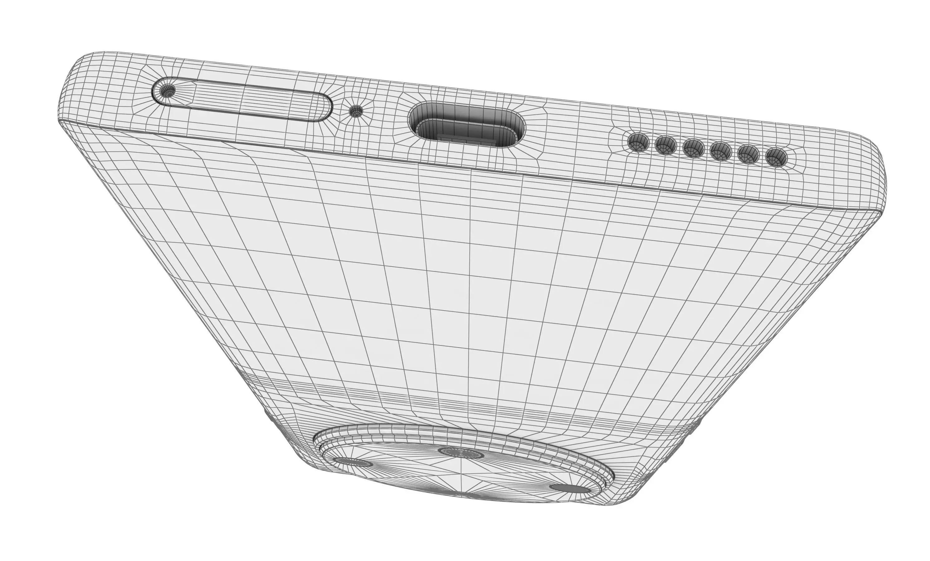 Huawei Enjoy 70X Black High Poly 3D model_21