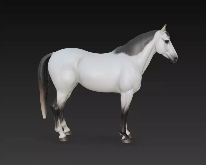 White Horse 3D model_2