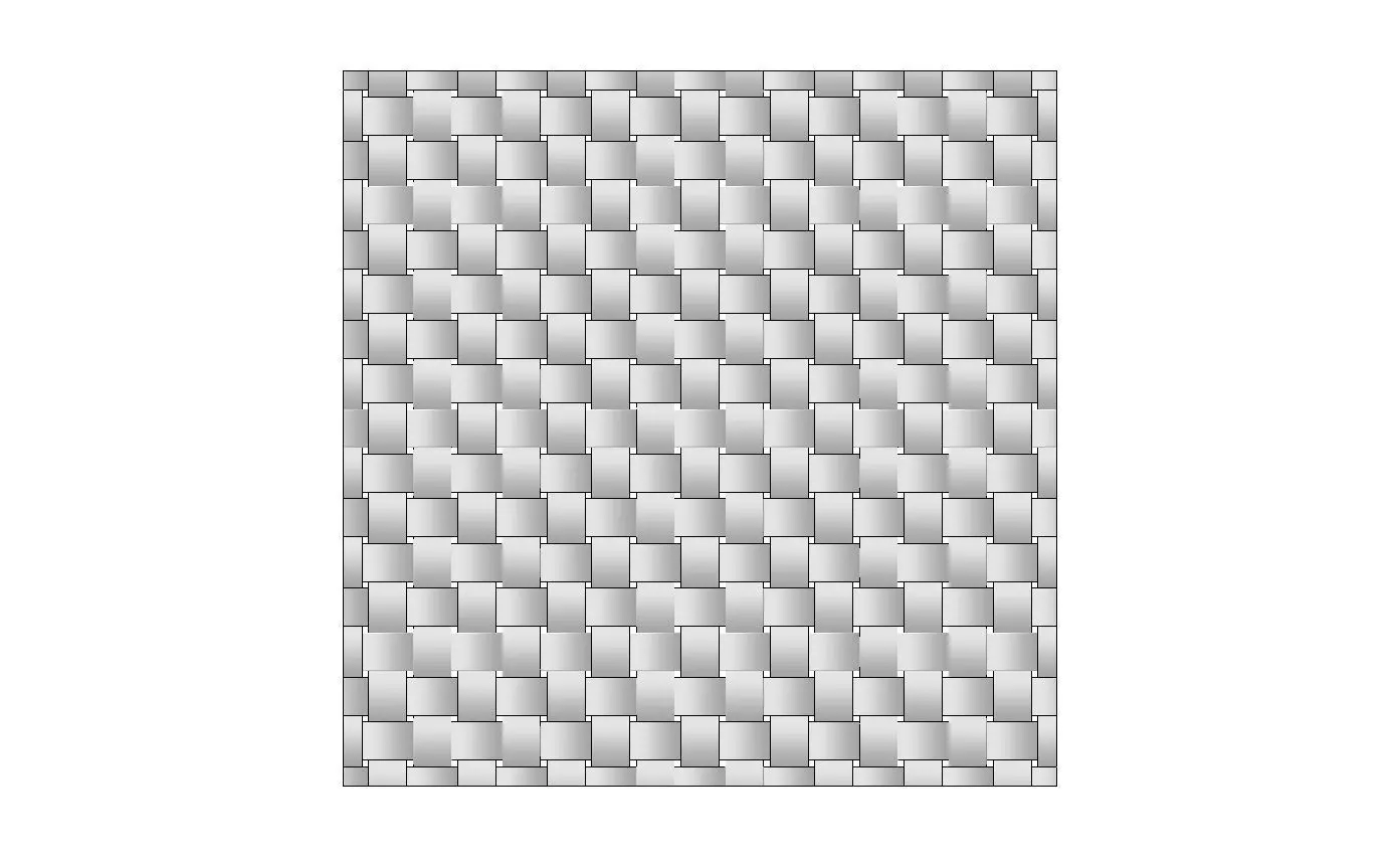 Overlapping link 3d relief panel for CNC and 3d prinitng 3D print model_1