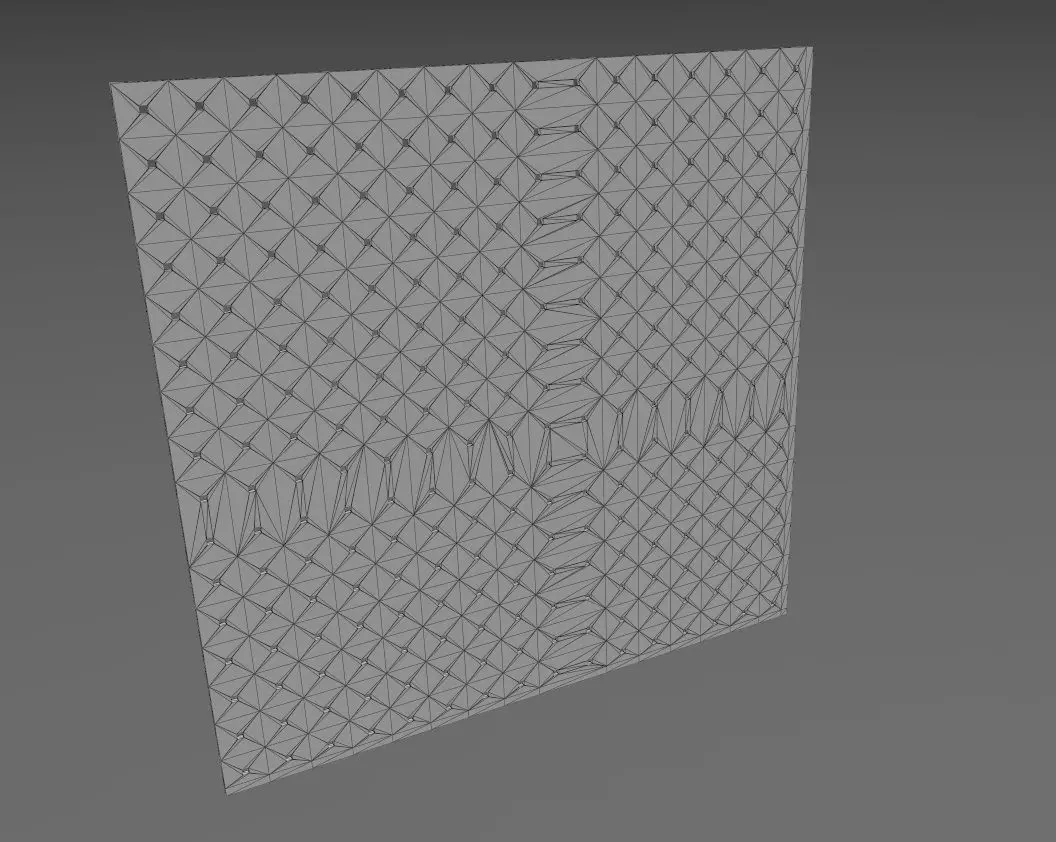 Overlapping link 3d relief panel for CNC and 3d prinitng 3D print model_12