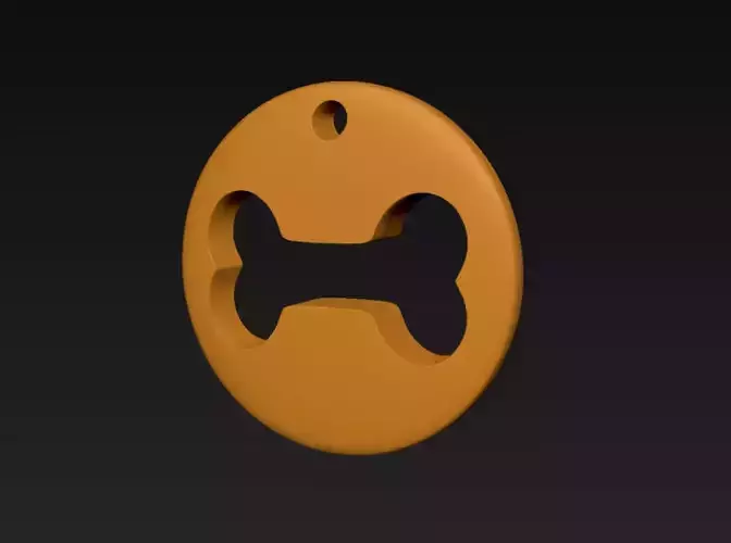 Bone Pet Tag