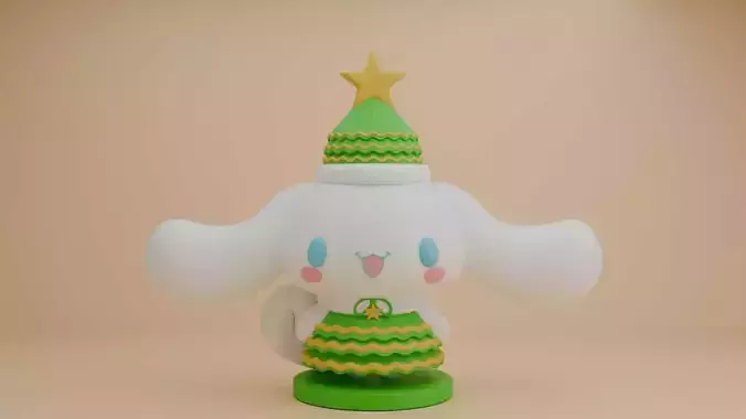 Christmas sanrio cinnamoroll  3D print model
