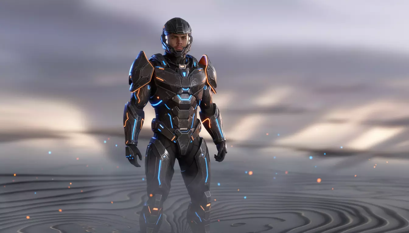 Realistic Male Character Game-Ready Rigged 3D Model Low-poly 3D model_4