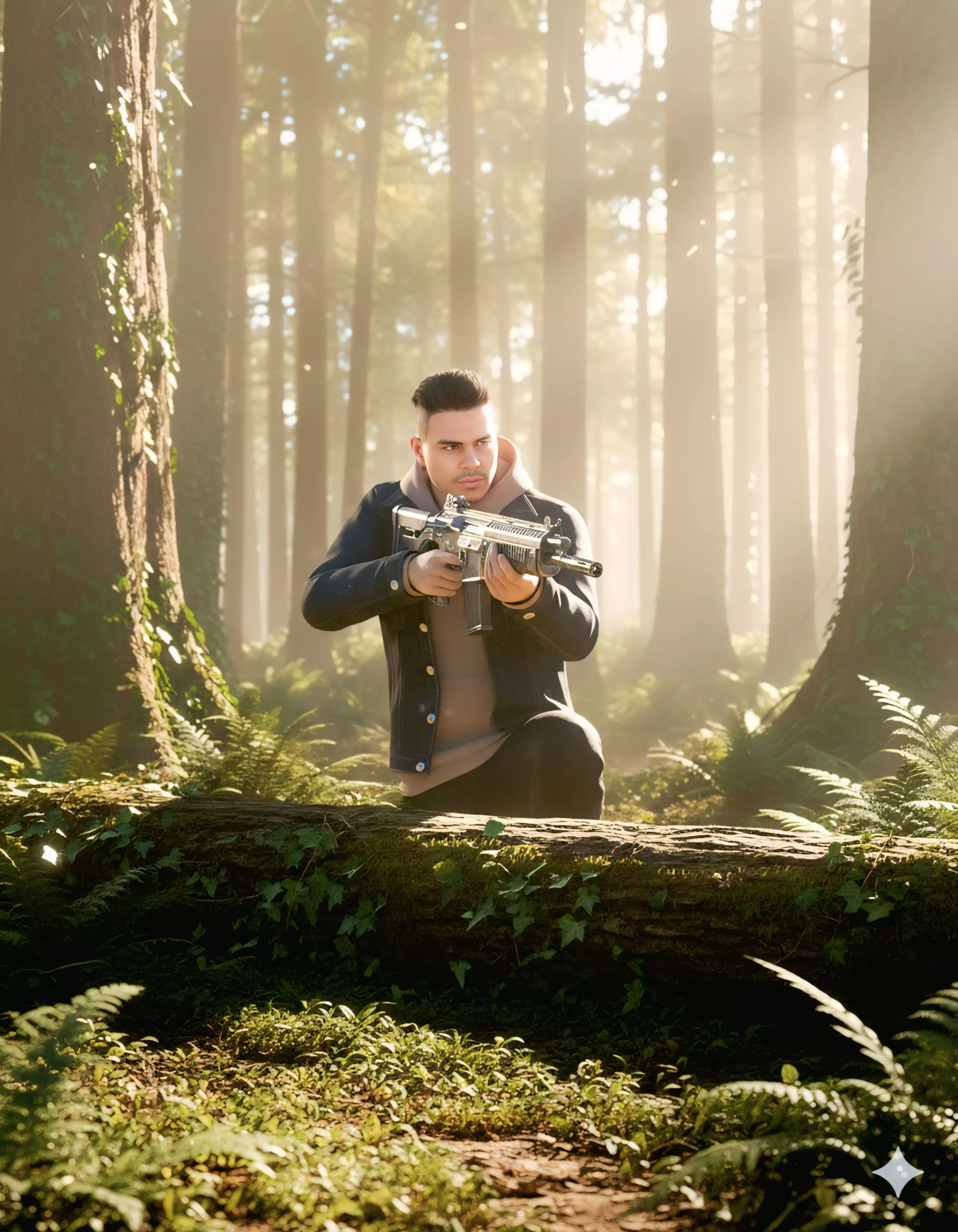 Realistic Male Character Game-Ready Rigged 3D Model Low-poly 3D model_11