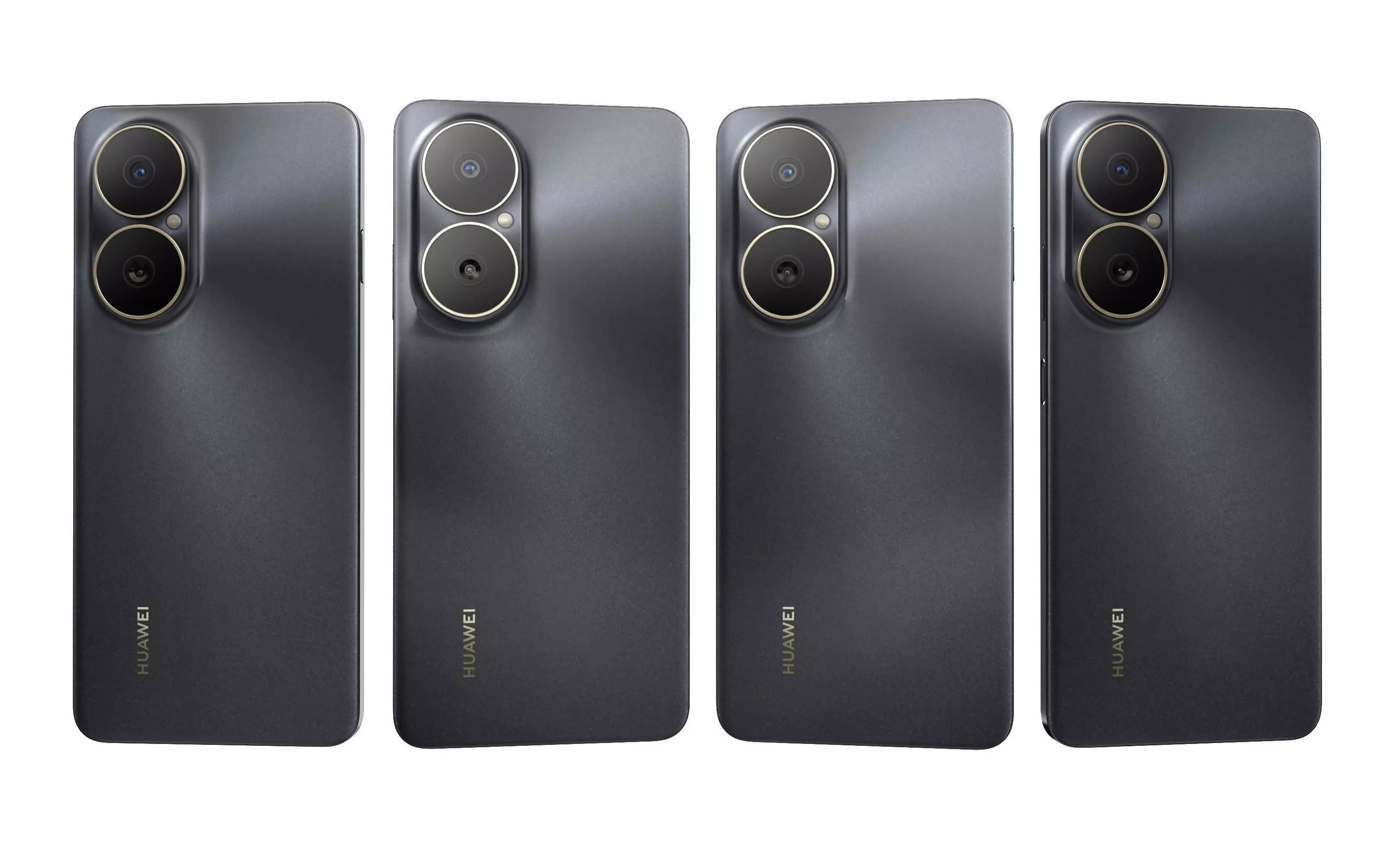 Huawei Enjoy 80 Gold Black High Poly 3D model_4