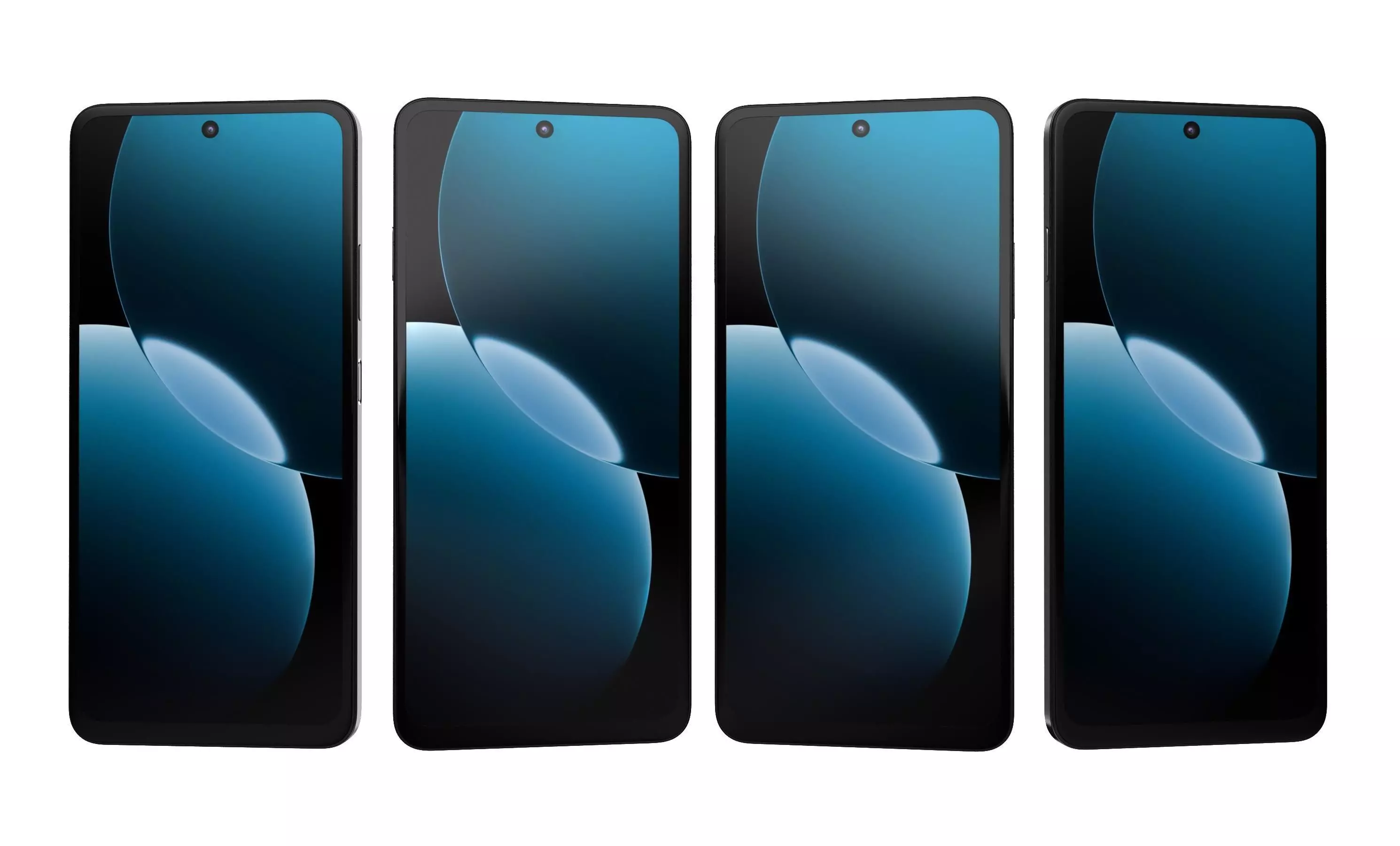 Huawei Enjoy 80 Gold Black High Poly 3D model_12