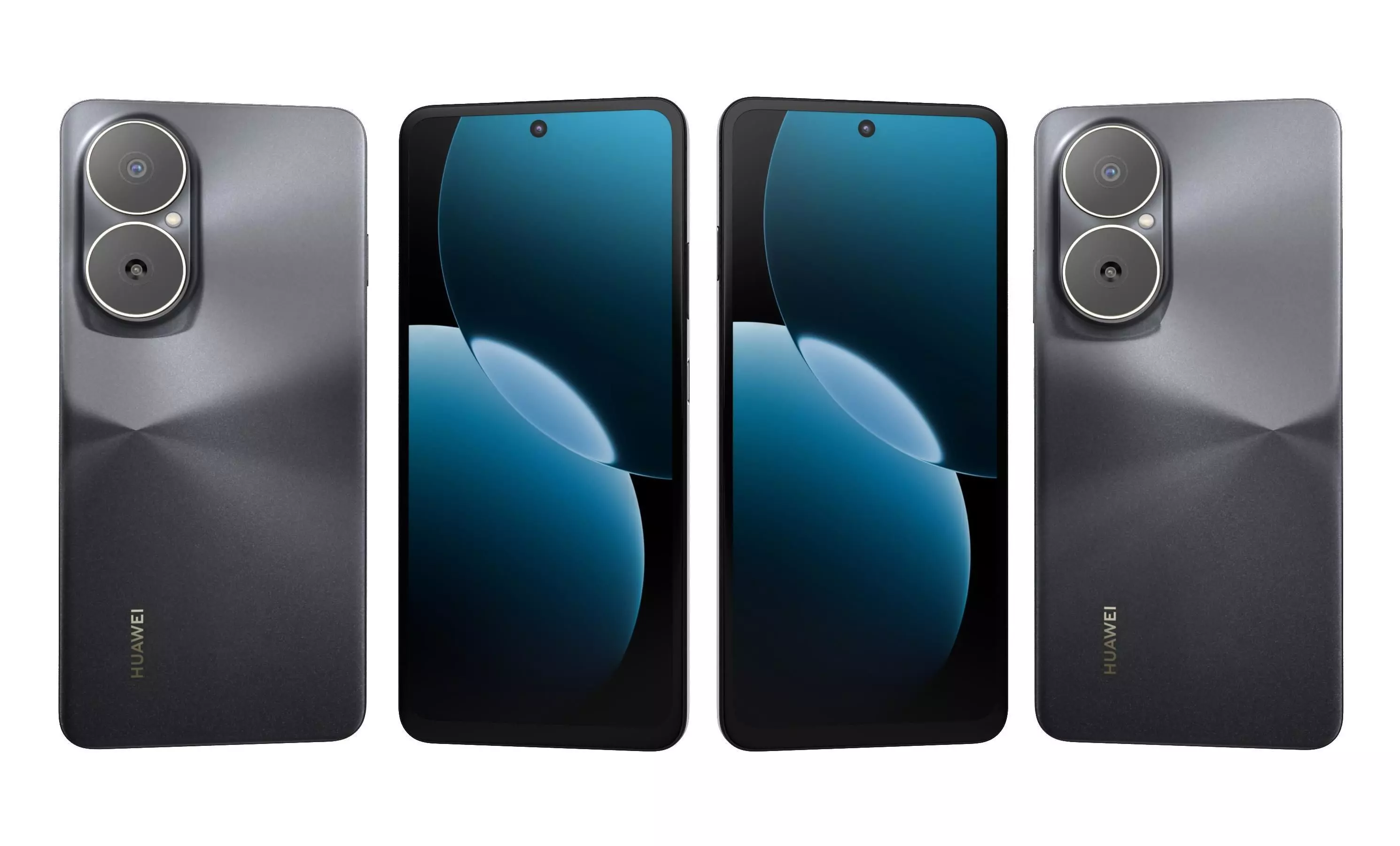 Huawei Enjoy 80 Gold Black High Poly 3D model_0