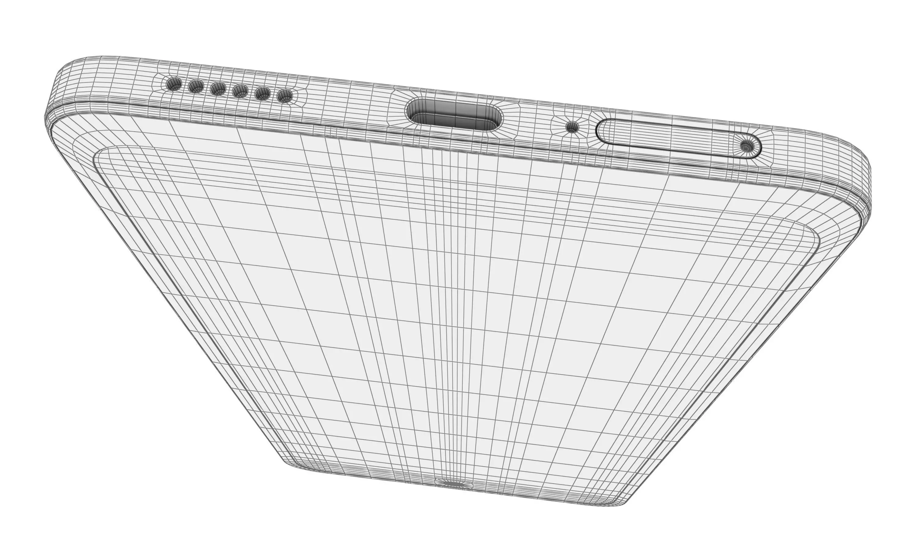 Huawei Enjoy 80 Gold Black High Poly 3D model_20