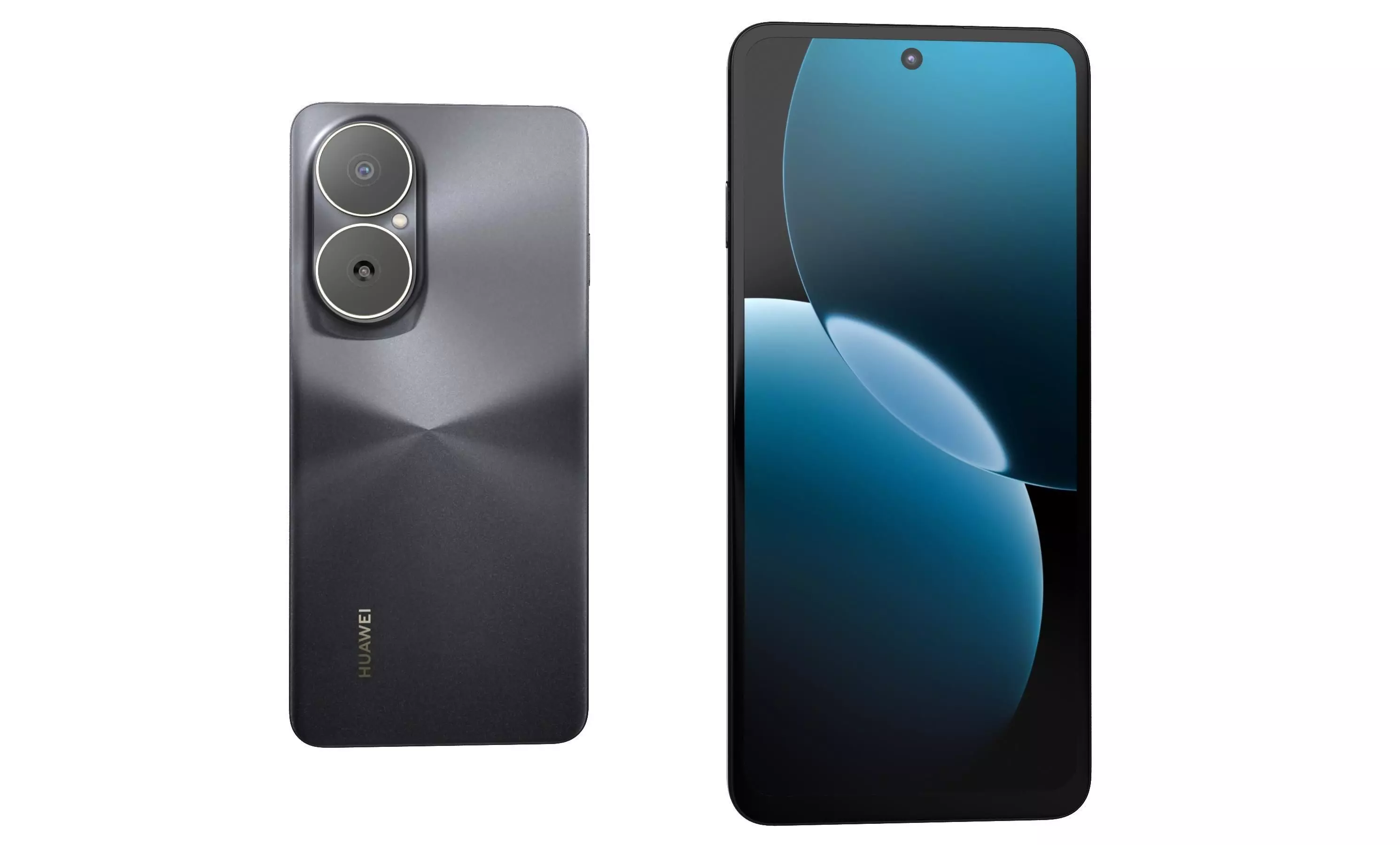 Huawei Enjoy 80 Gold Black High Poly 3D model_11