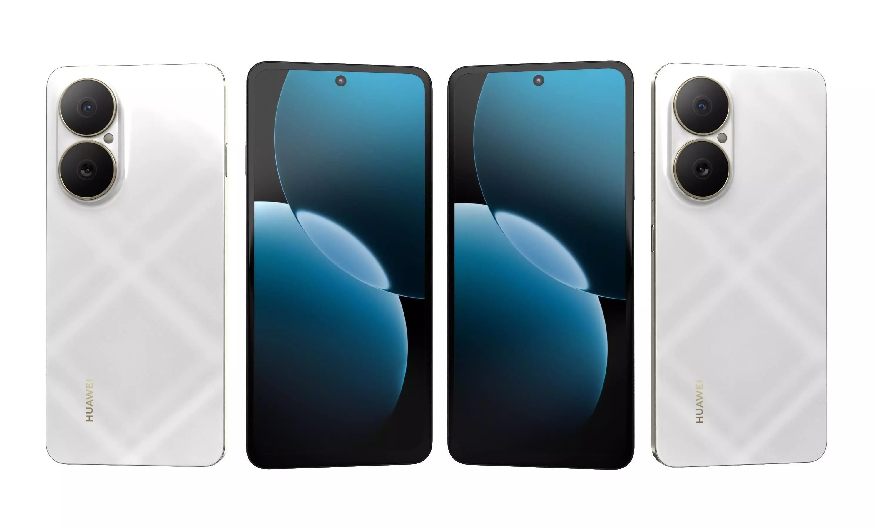 Huawei Enjoy 80 Sky White High Poly 3D model_29