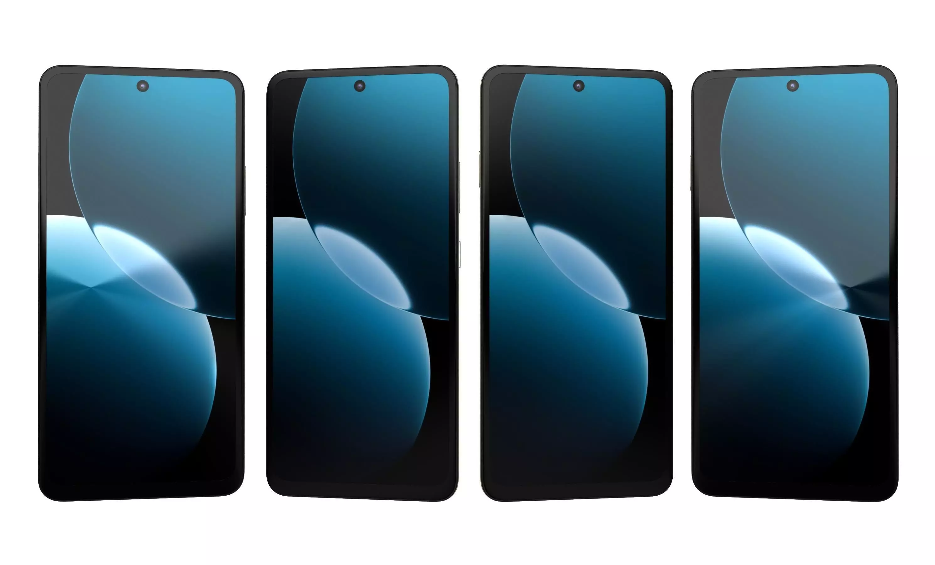 Huawei Enjoy 80 Sky White High Poly 3D model_10