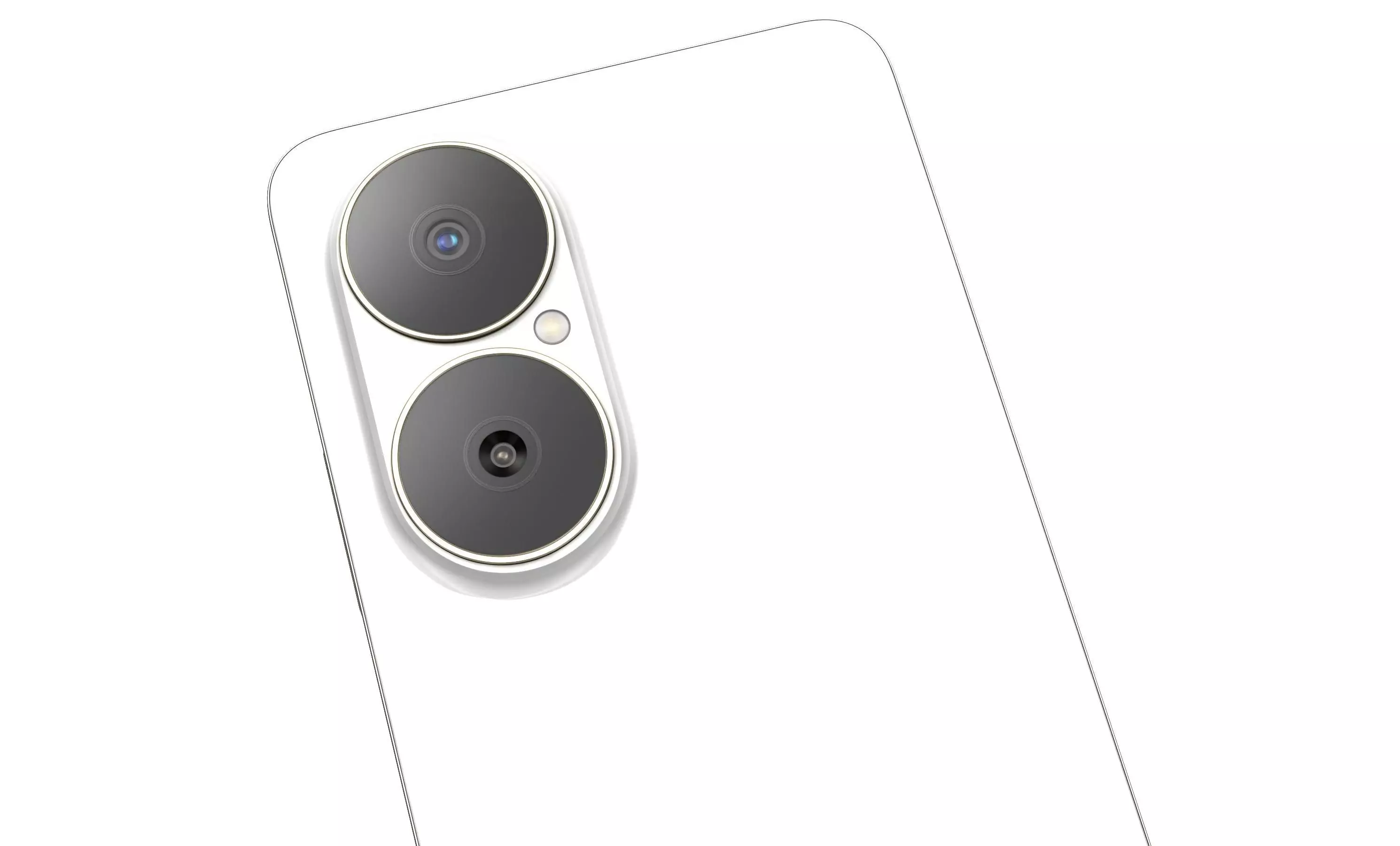 Huawei Enjoy 80 Sky White High Poly 3D model_9