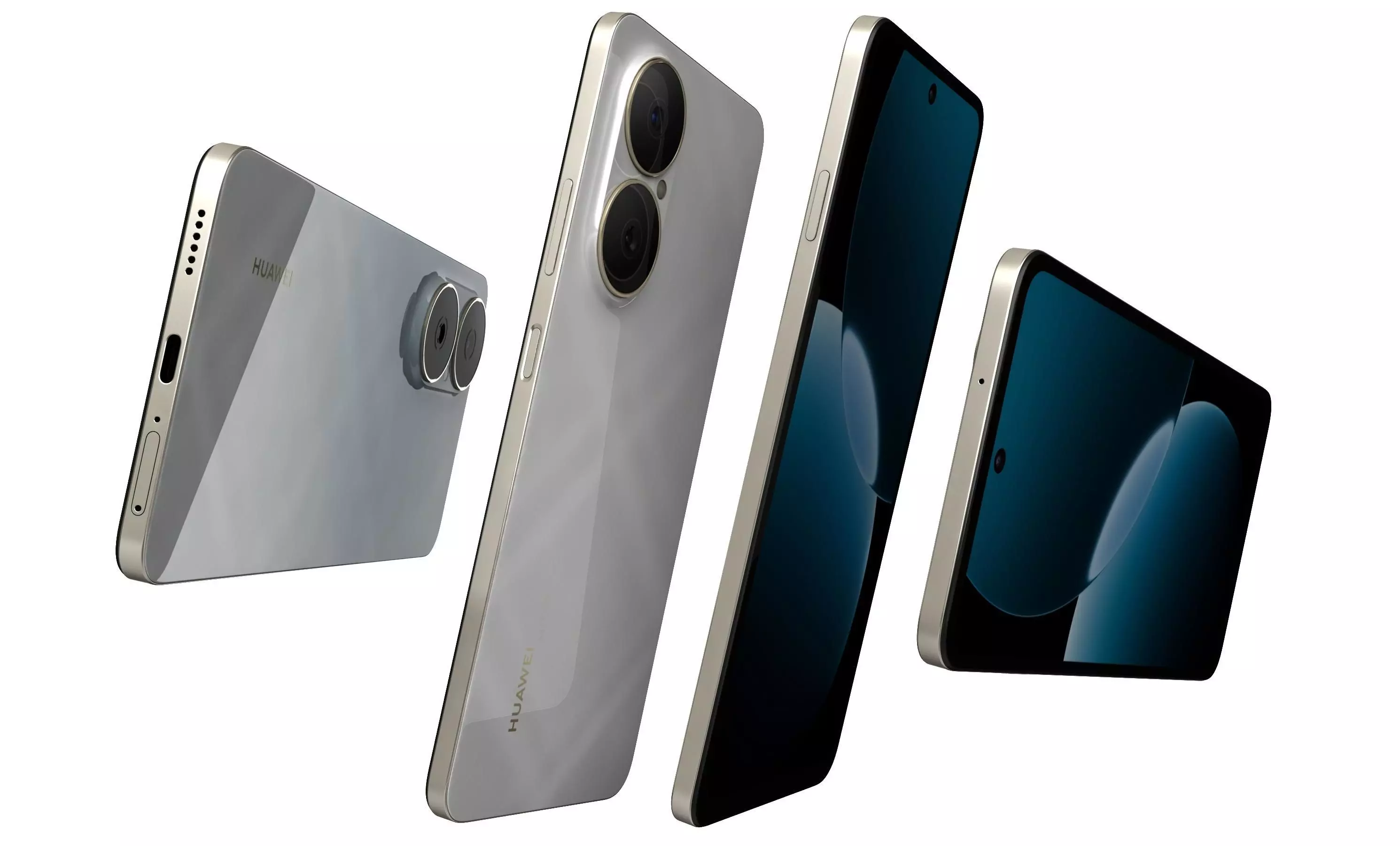 Huawei Enjoy 80 Sky White High Poly 3D model_5