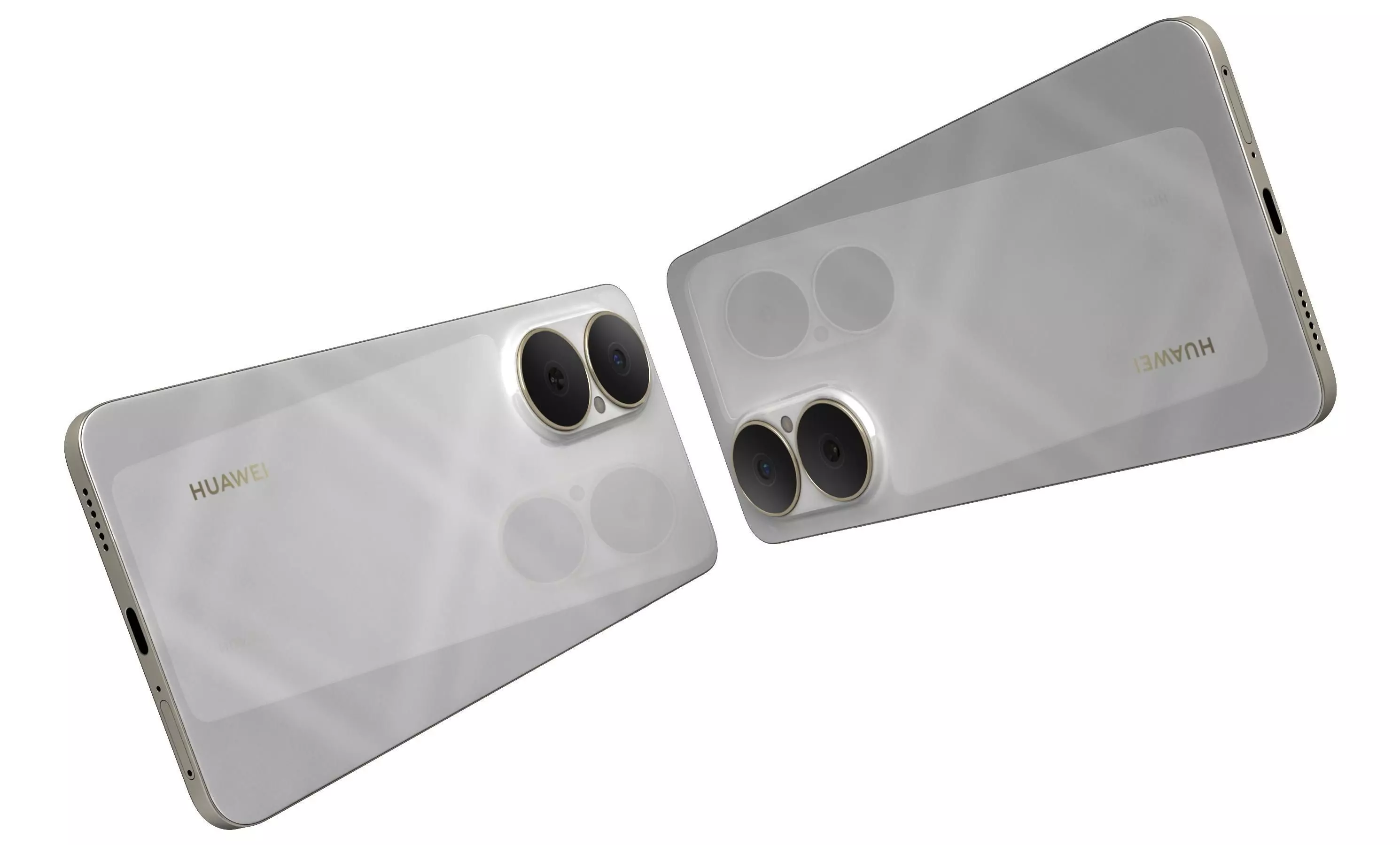 Huawei Enjoy 80 Sky White High Poly 3D model_4