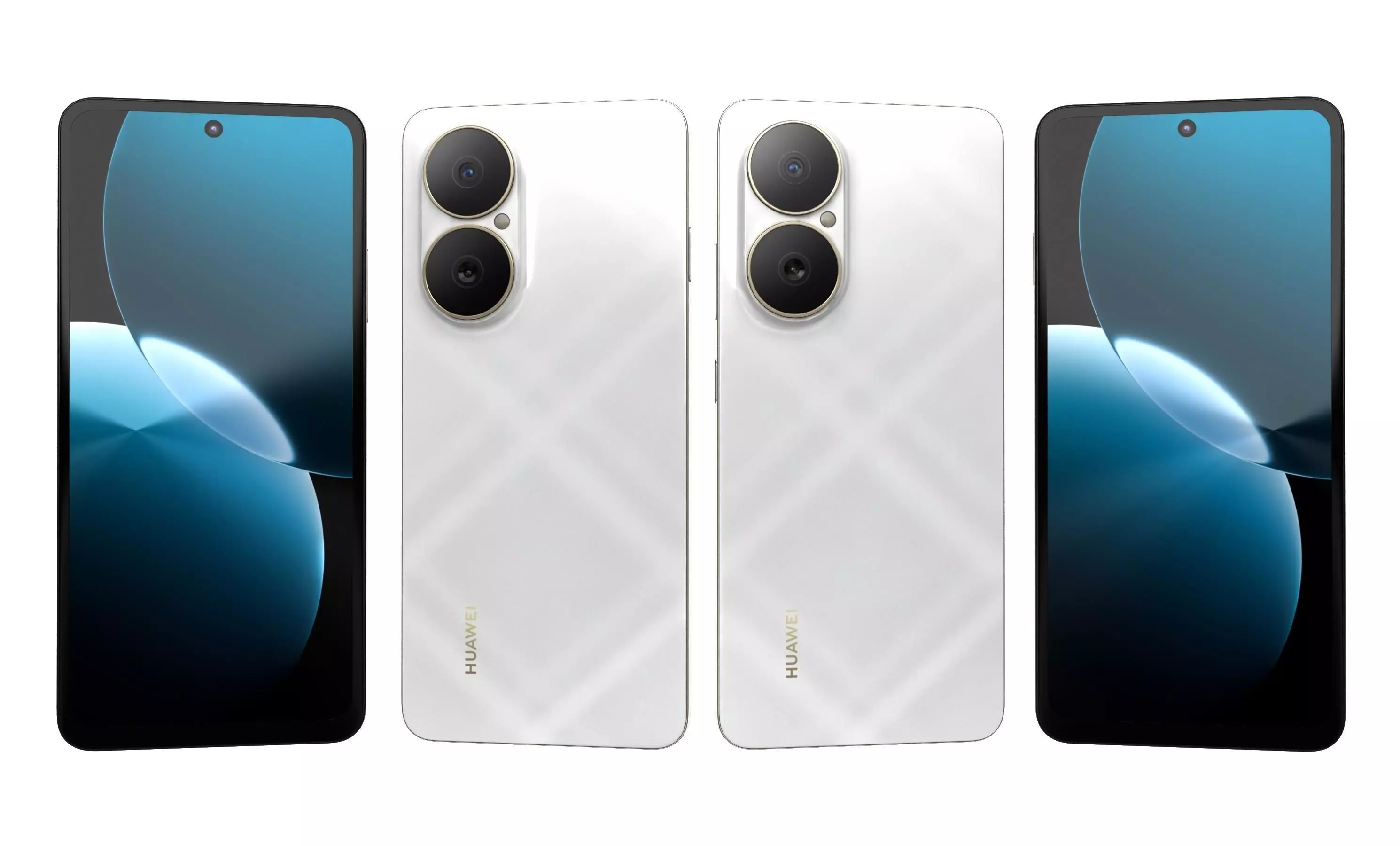 Huawei Enjoy 80 Sky White High Poly 3D model_21