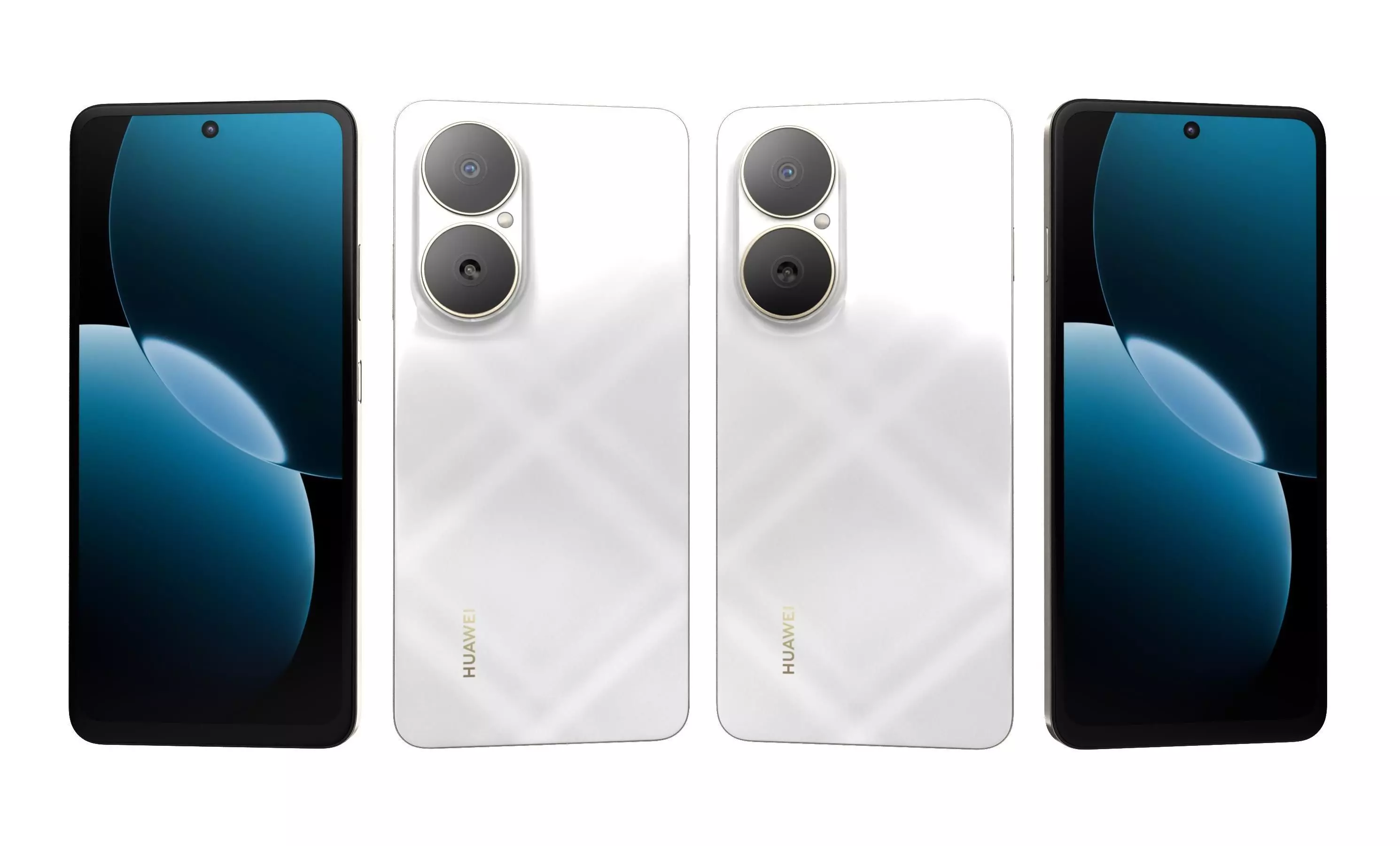 Huawei Enjoy 80 Sky White High Poly 3D model_26