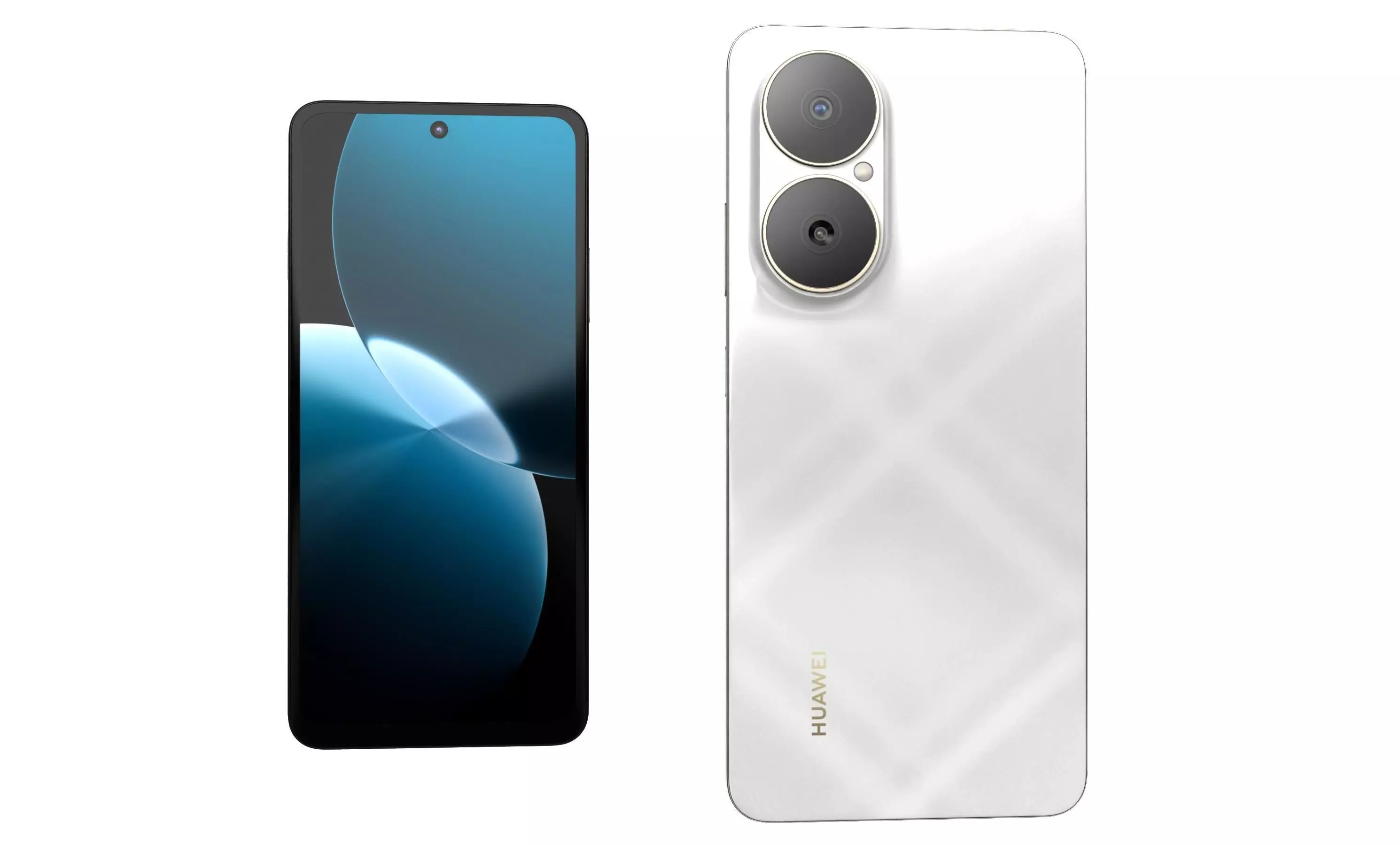 Huawei Enjoy 80 Sky White High Poly 3D model_1