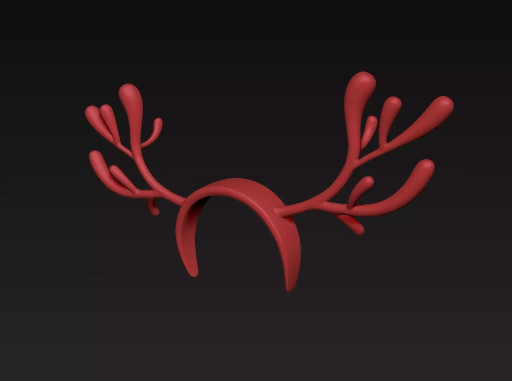 Antler Headband 3D print model_0
