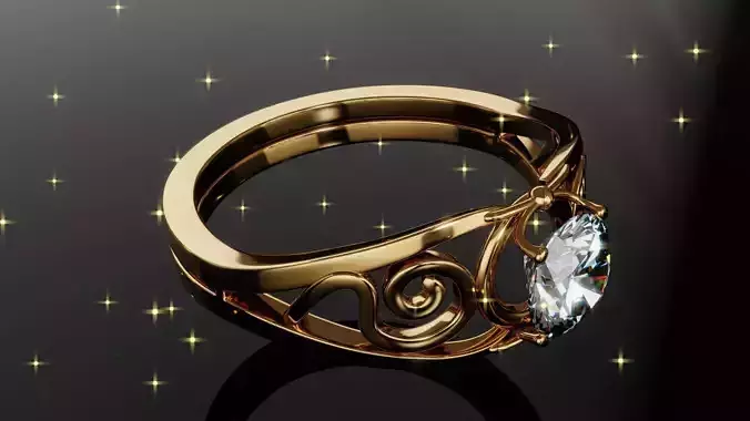 Aurora Gold Ring 