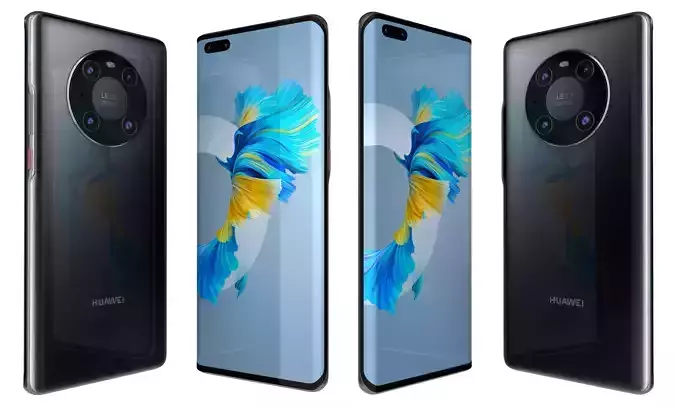 Huawei Mate 40 Pro Black High Poly