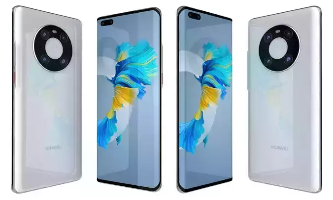 Huawei Mate 40 Pro White High Poly