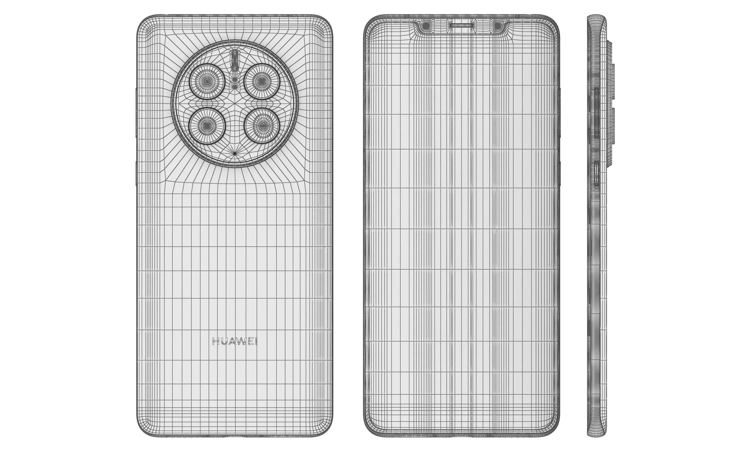 Huawei Mate 50 Pro All Colors High Poly 3D model_25
