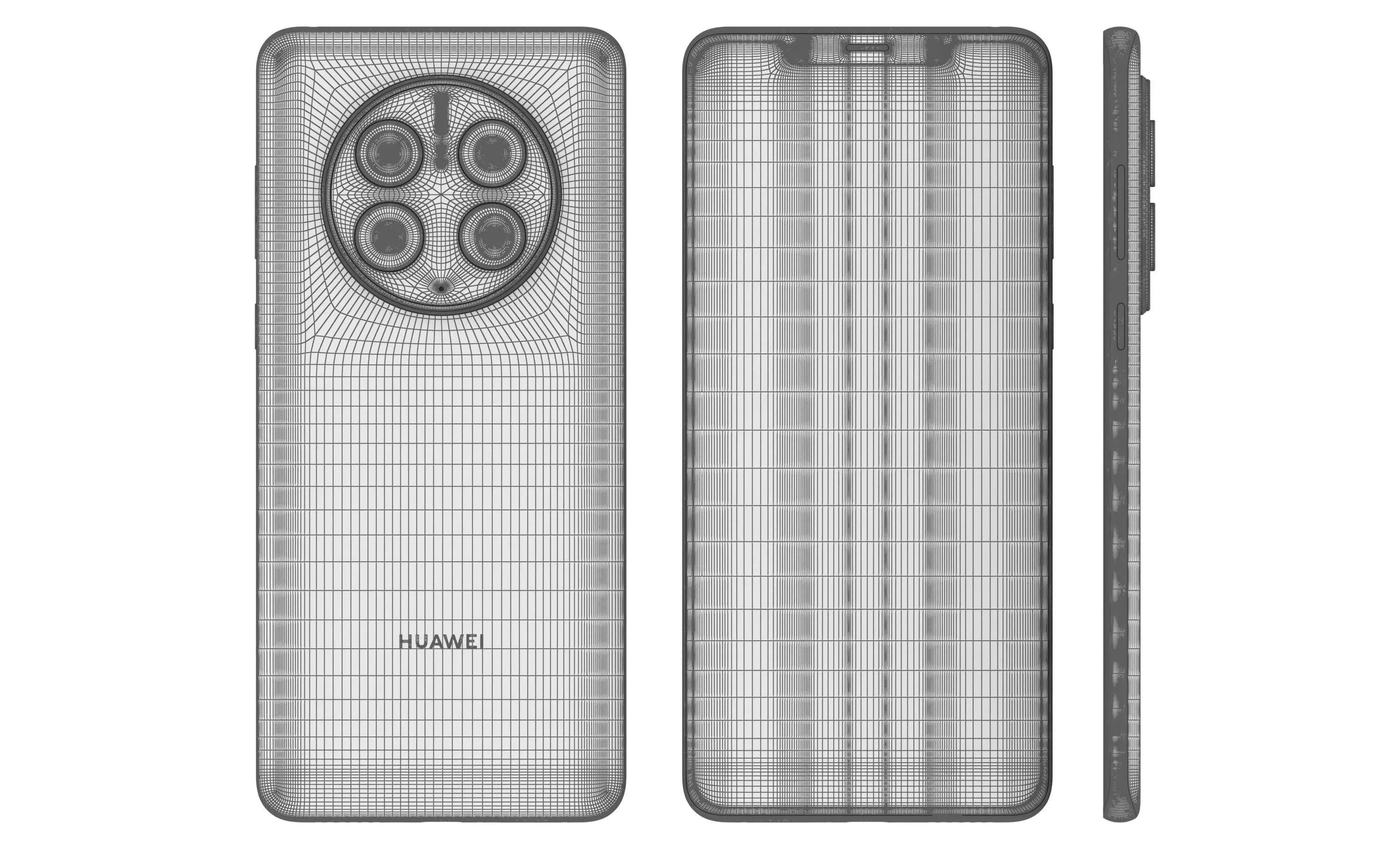 Huawei Mate 50 Pro All Colors High Poly 3D model_29