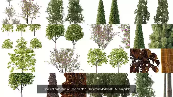 Excellent collection of Tree plants 19 Different Models 0025