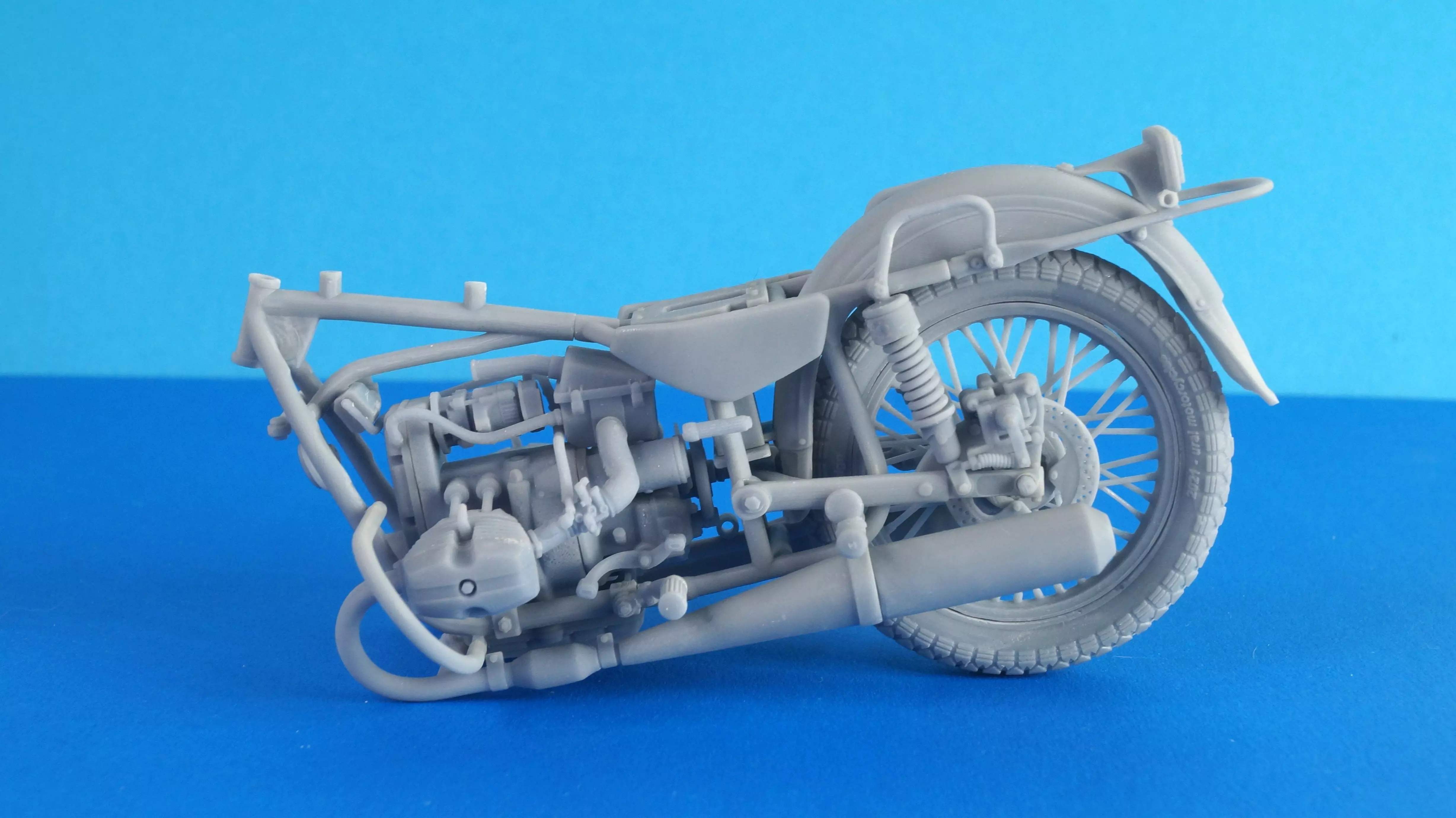 Sidecar Ural Gear Up - 12 scale 3D print model_19