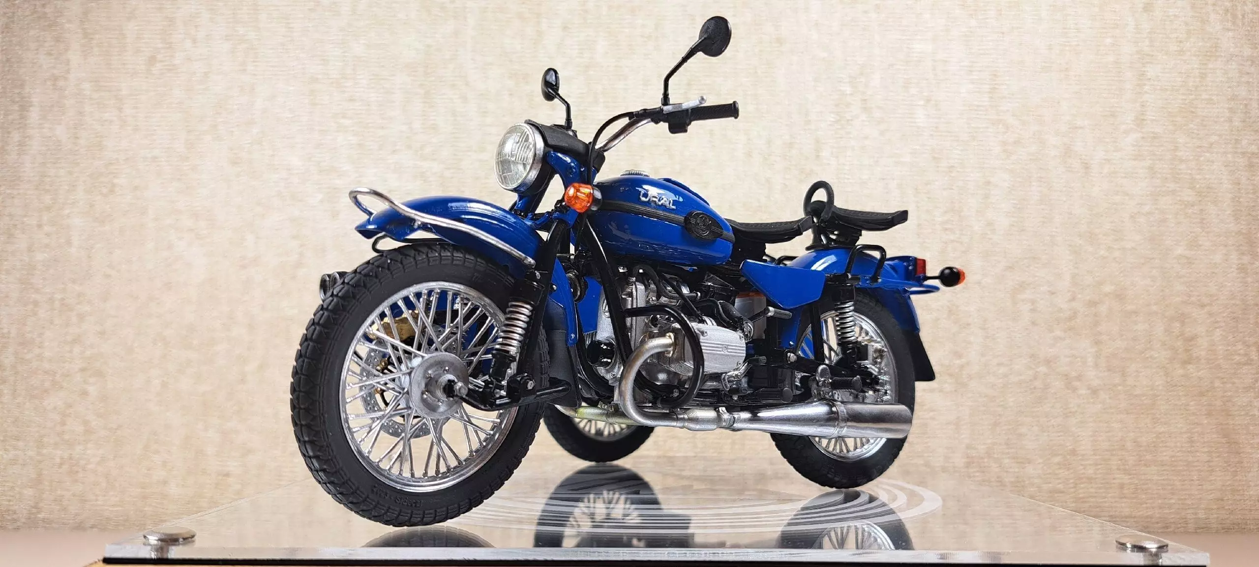 Sidecar Ural Gear Up - 12 scale 3D print model_8