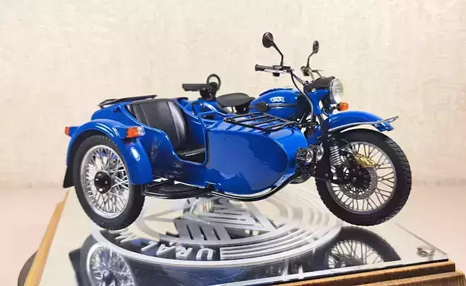 Sidecar Ural Gear Up - 12 scale