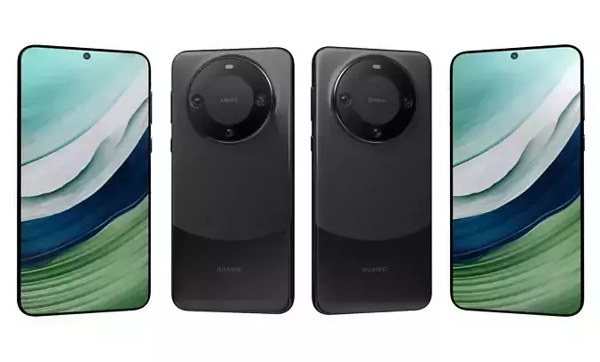 Huawei Mate 60 Black High Poly 3D model
