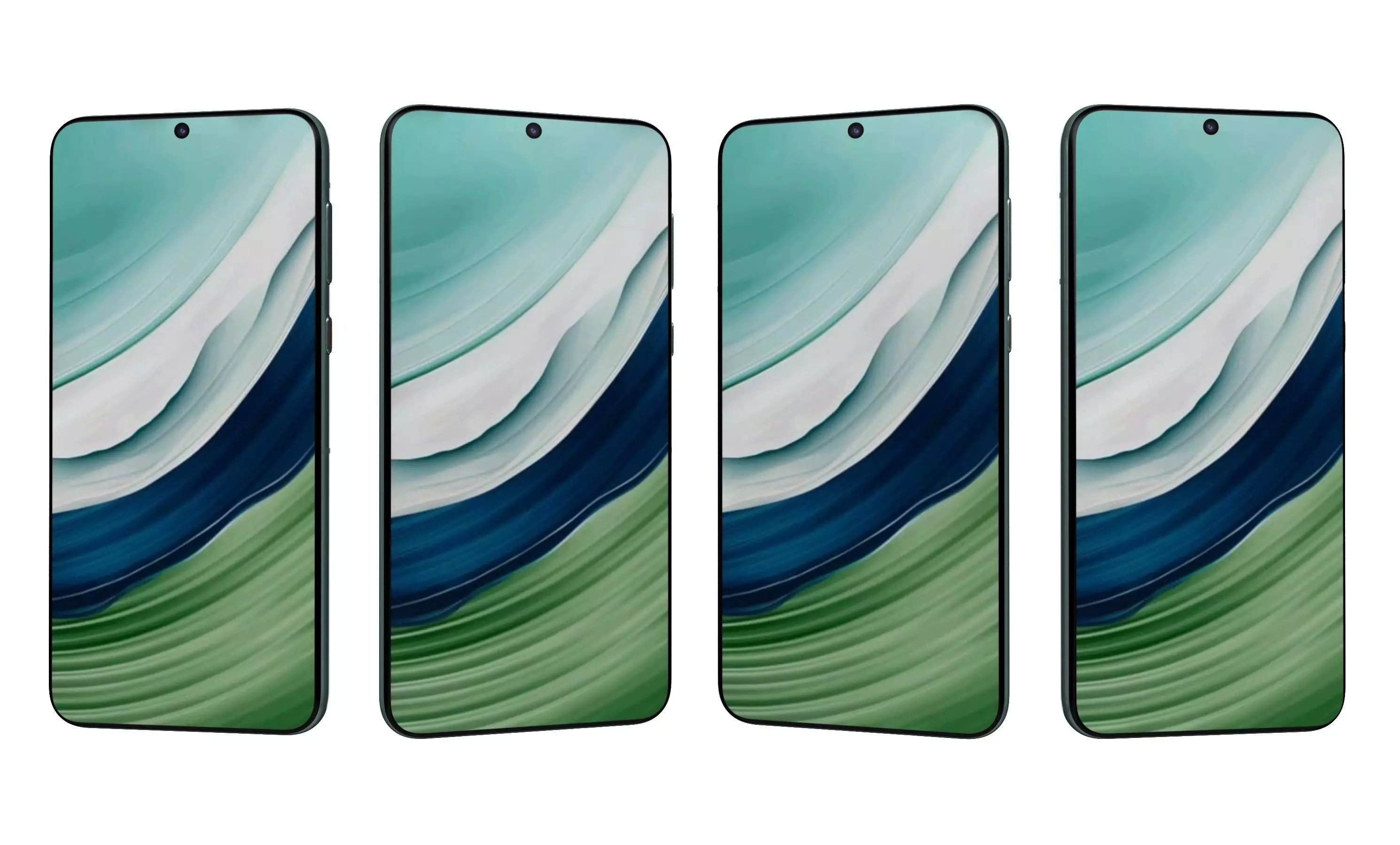 Huawei Mate 60 Green High Poly 3D model_27