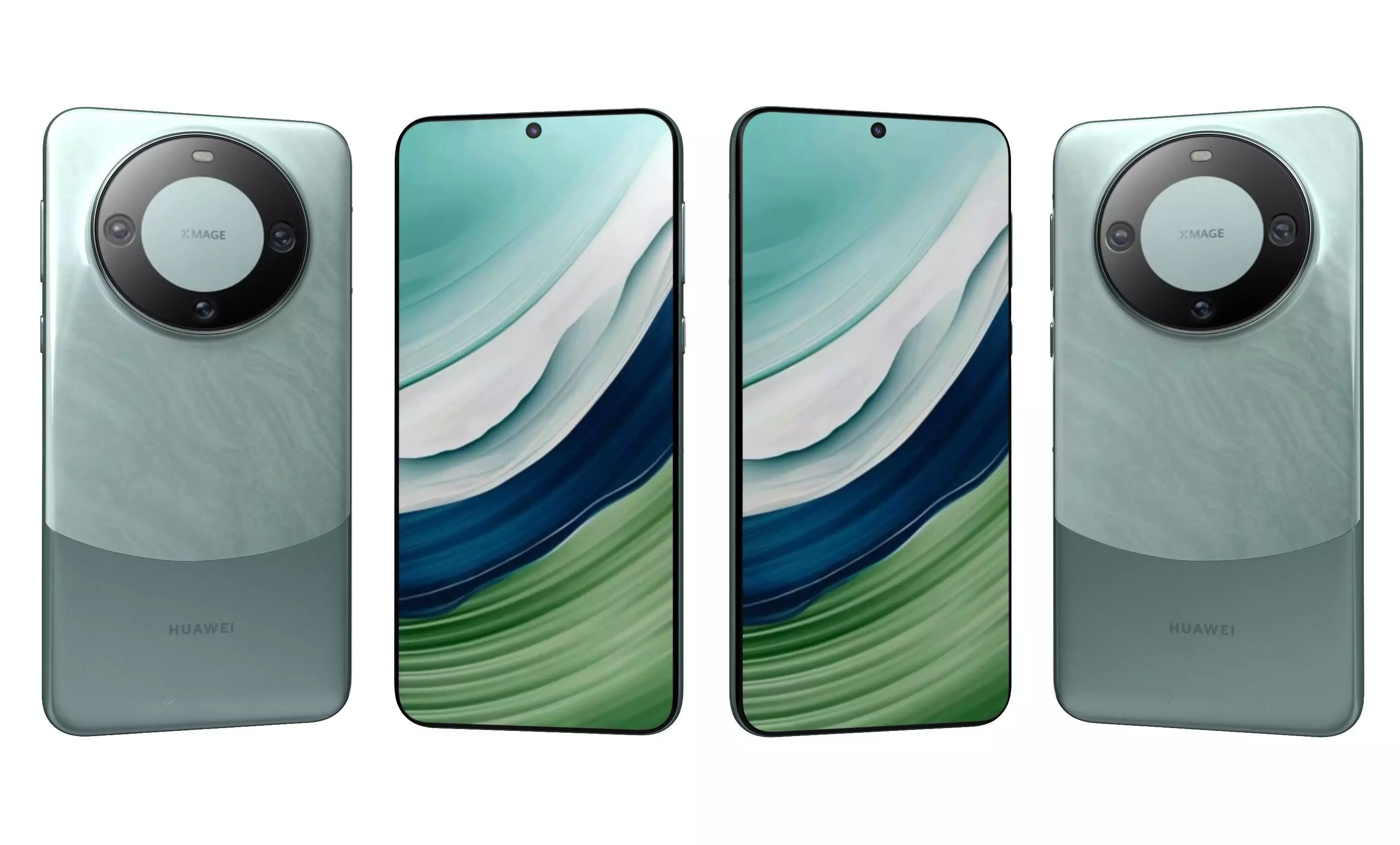 Huawei Mate 60 Green High Poly 3D model_23